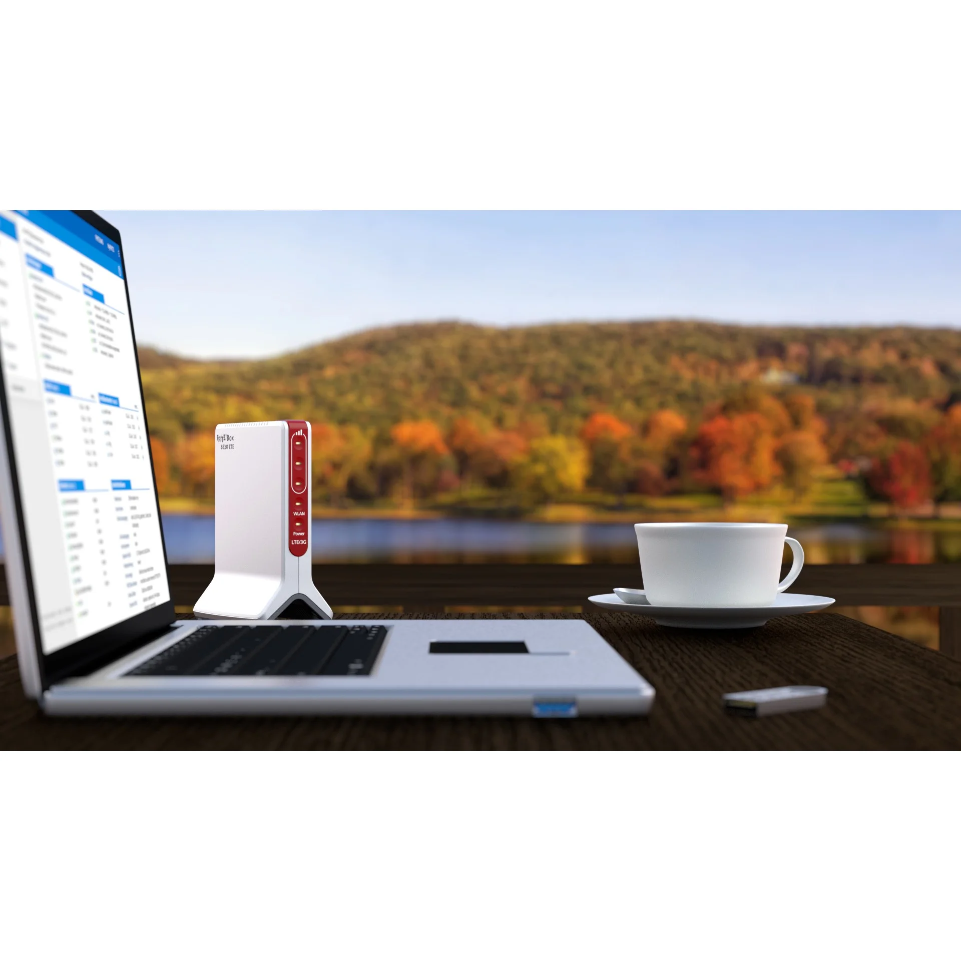 Box FRITZ  6820 LTE WLAN Router Gigabit Ethernet Einzelband  2 4GHz  4G Weiss Router Netzwerk