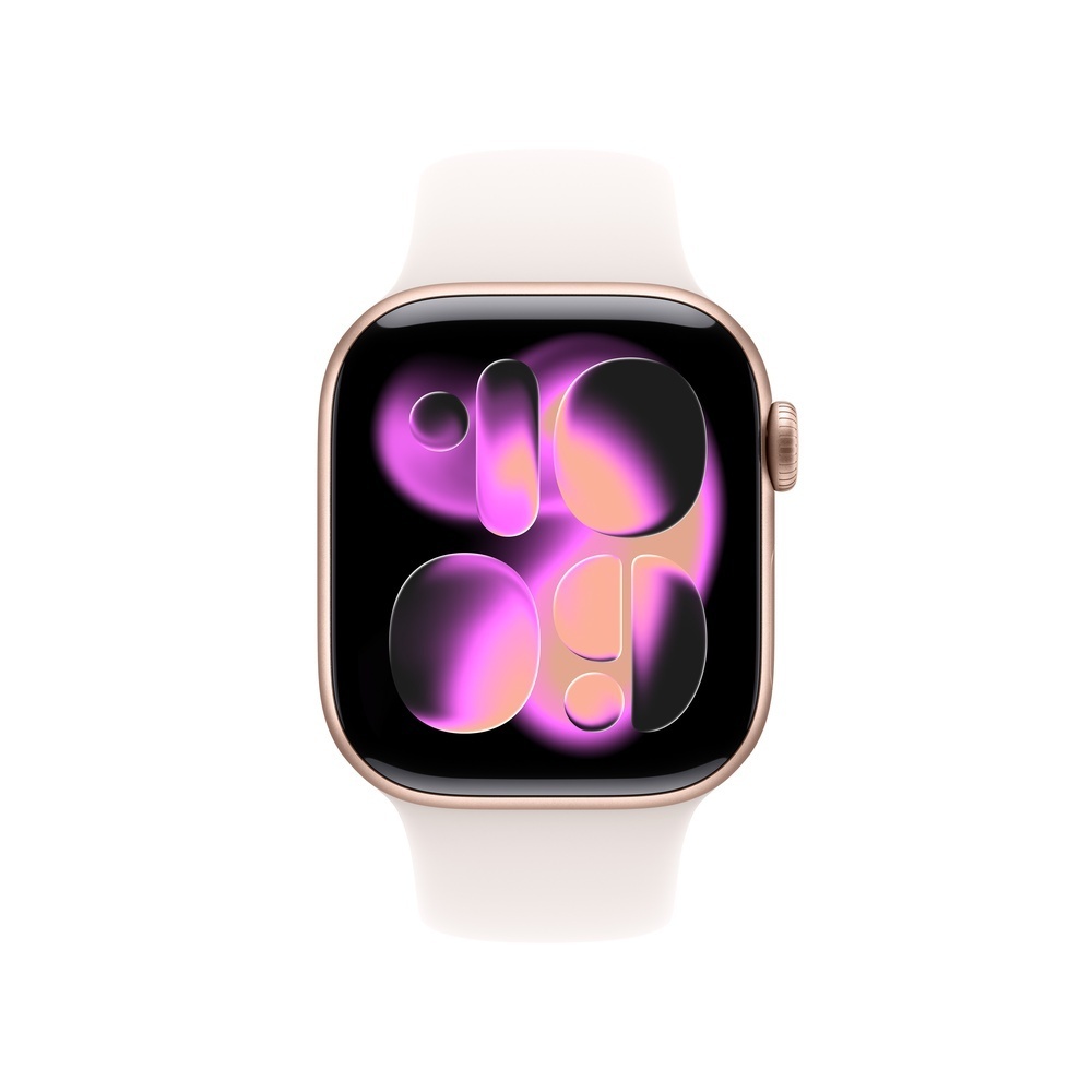 Apple Watch S11 Aluminium 42mm Rosegold  Sportarmband blassrosa  M L Smartwatches & Fitnesstracker