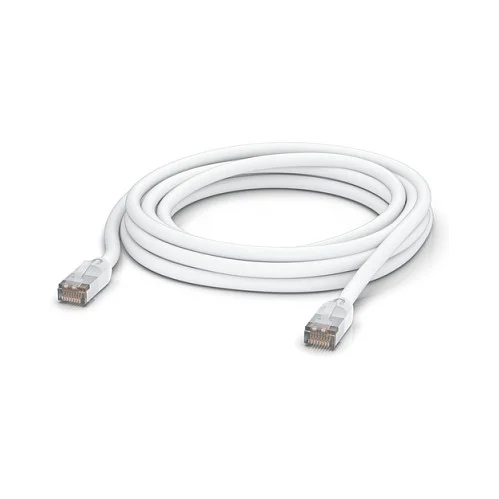 Ubiquiti UniFi Patchkabel Outdoor 5m Weiss Netzwerkkabel Cat6 IP67 wetterfest Netzwerk-Kabel