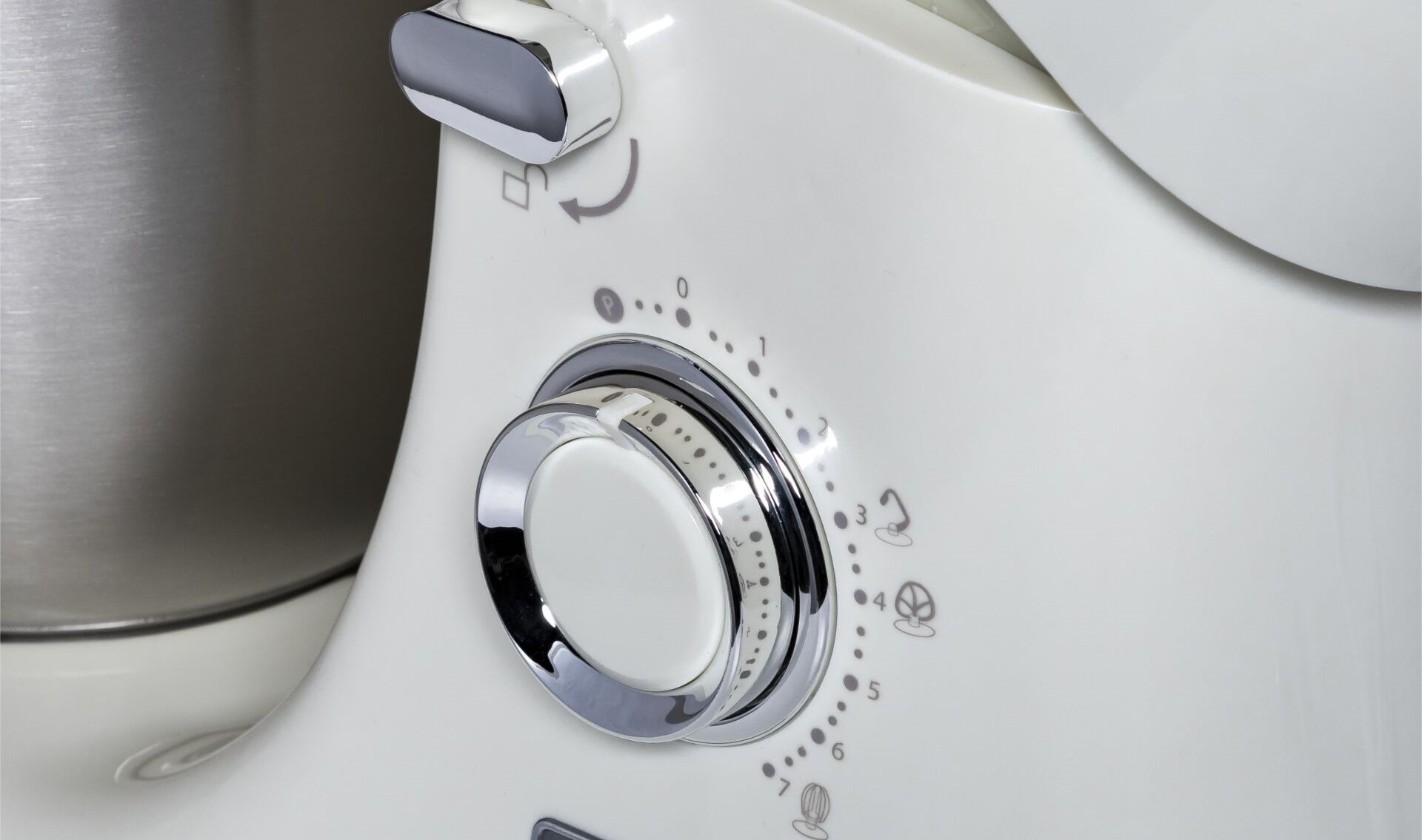 Detailaufnahme einer Küchenmaschine.