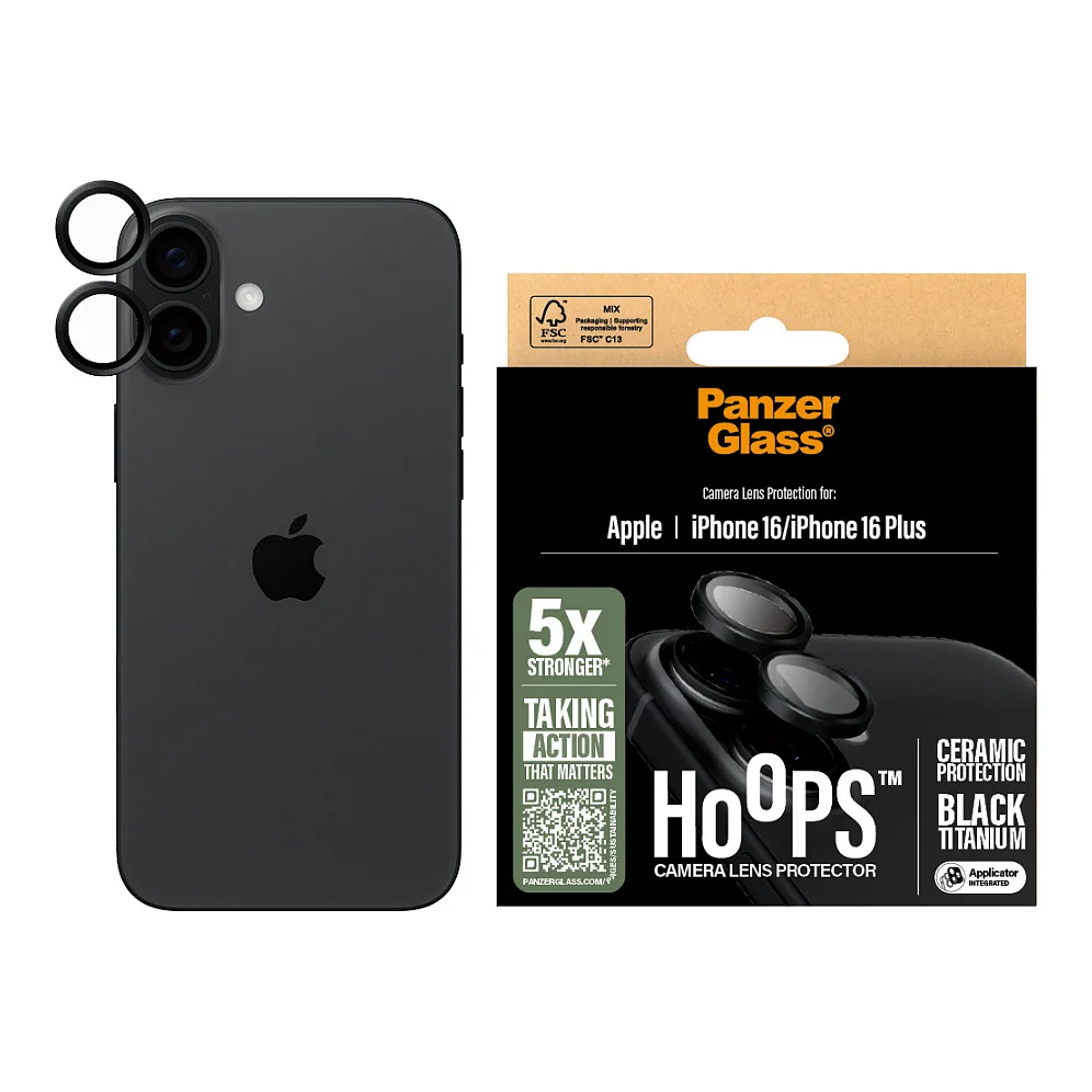 PanzerGlass   Hoops  Ceramic Kameraschutz iPhone 16   16 Plus Notebook & Tablet Zubehoer