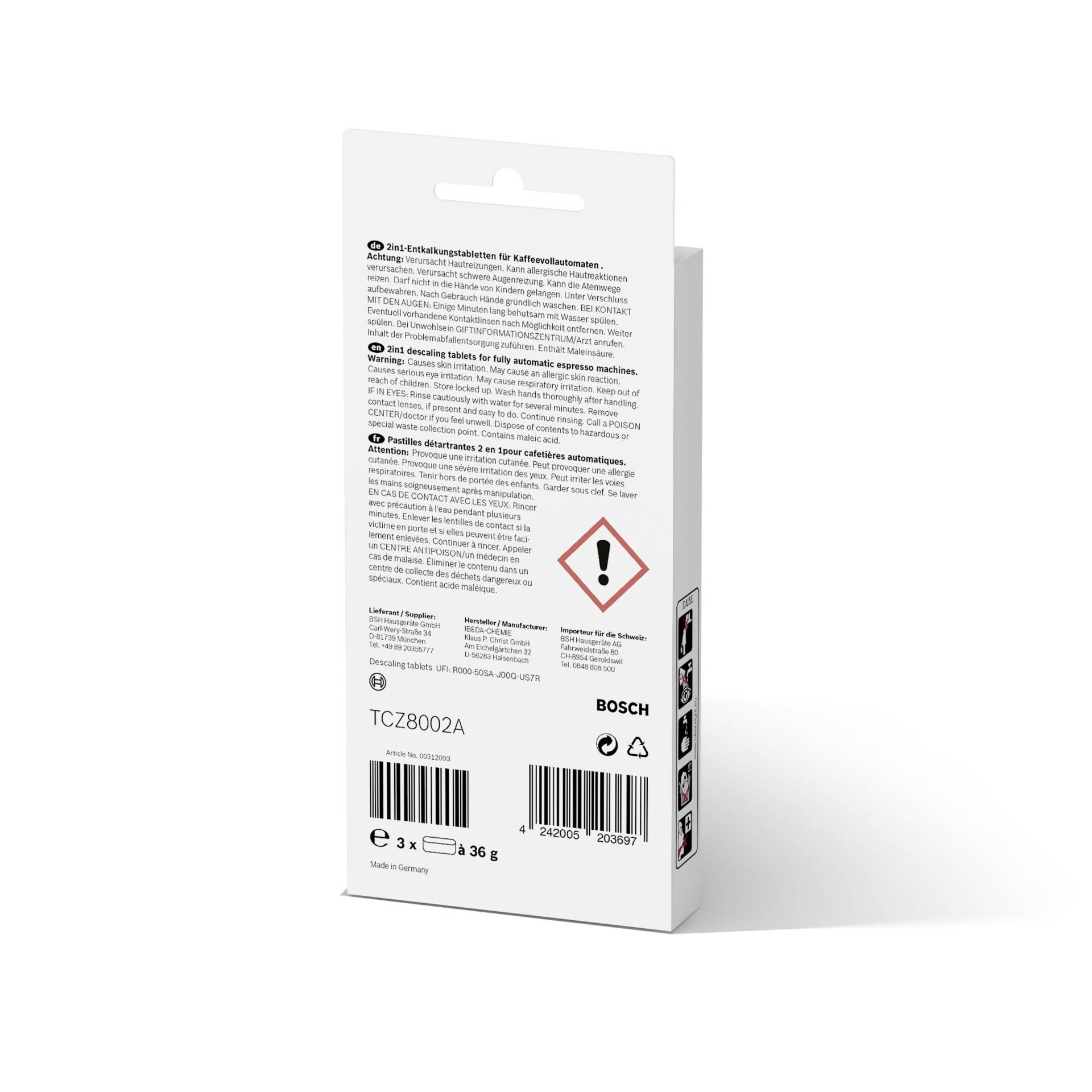 Bosch TCZ 8002 A Zubehoer Kaffeemaschinen