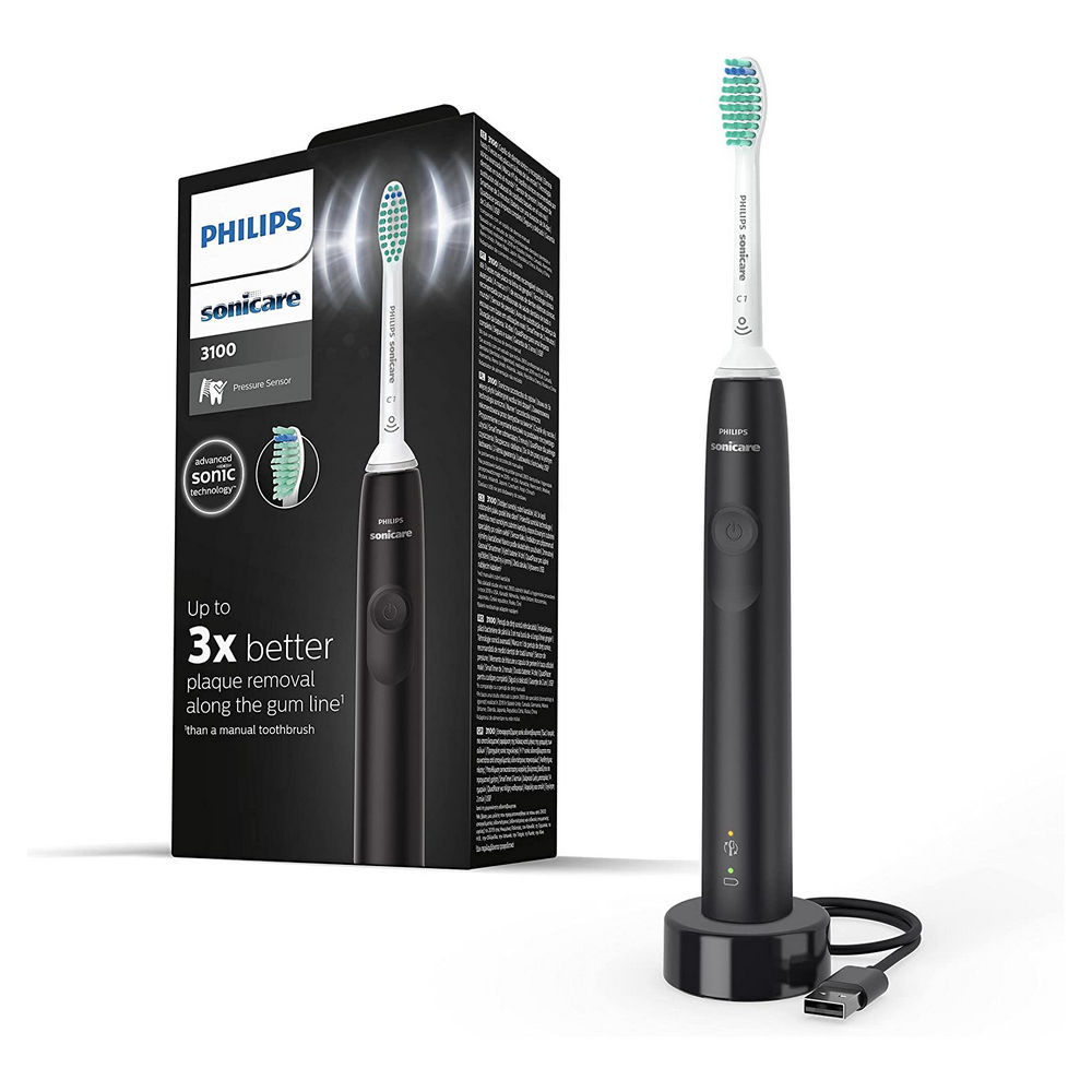 Philips Elektrische Schallzahnbuerste 3100 Series HX3671 14l  schwarz Zahnpflege