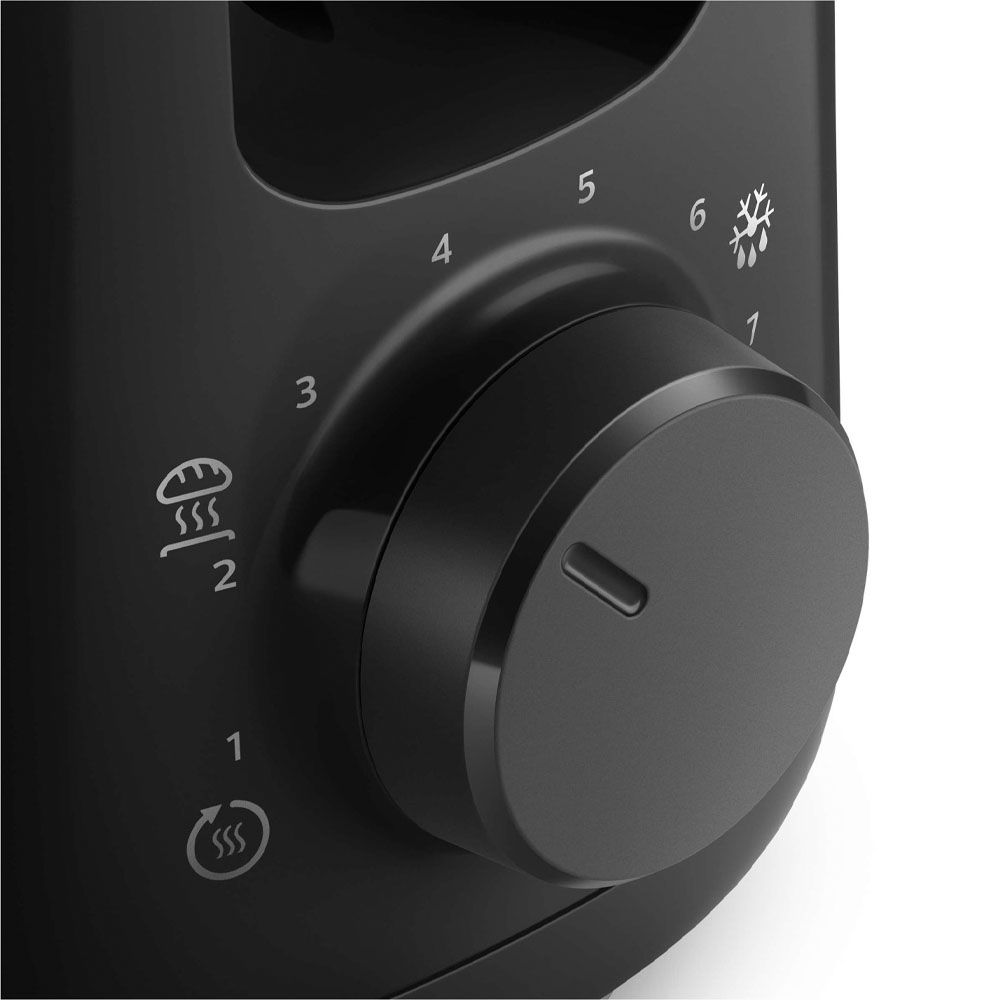 Philips Daily Collection HD2590 90 Toaster   lange Toastkammer  Schwarz Kuechenkleingeraete