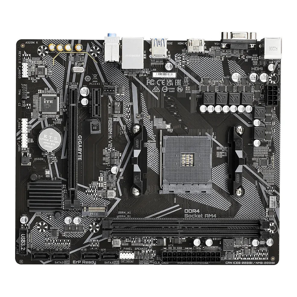 Gigabyte AM4 A520M K V2 mATX D4 PC-Zubehoer