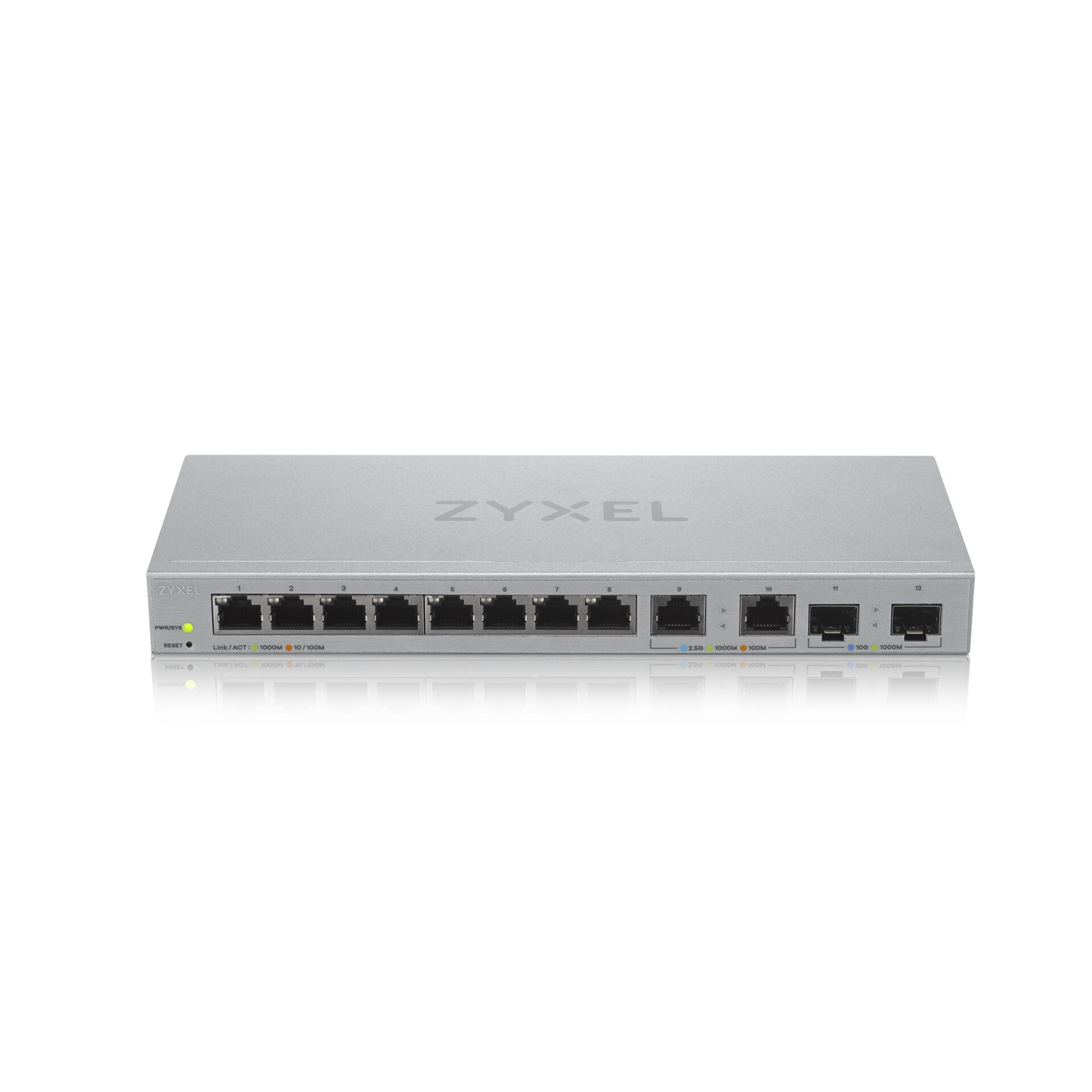 Zyxel XGS1210 12 ZZ0102F Netzwerk Switch Managed Gigabit Ethernet  10 100 1000  Grau Switches