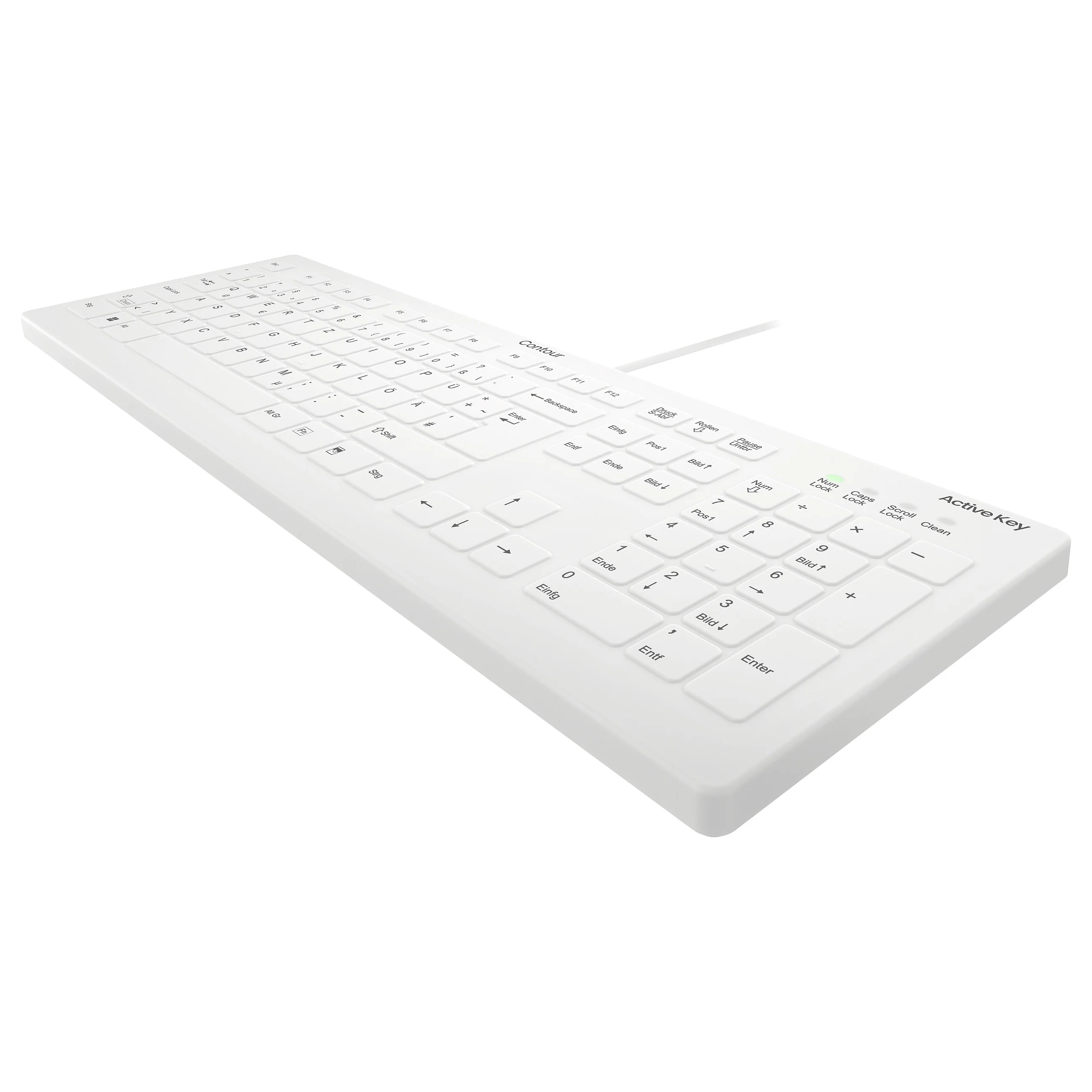 Active Key ActiveKey Medical Keyboard C8112   Flat Design IP68 vollvers Tastaturen & Maeuse