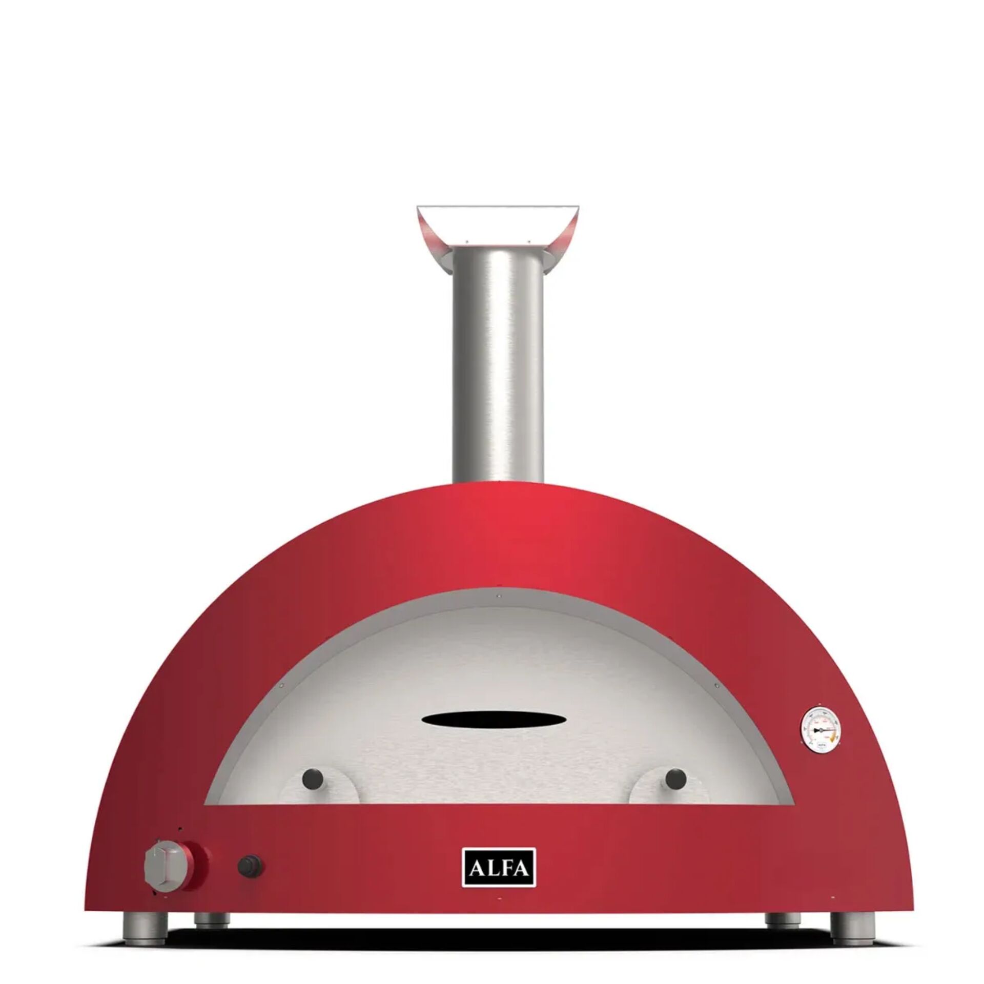 Alfa Forni Moderno 5 Pizze Hybrid Antik Rot Grills