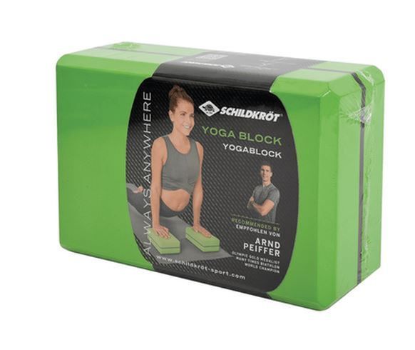 Schildkroet Yoga Block  grau gruen Sport & Freizeit