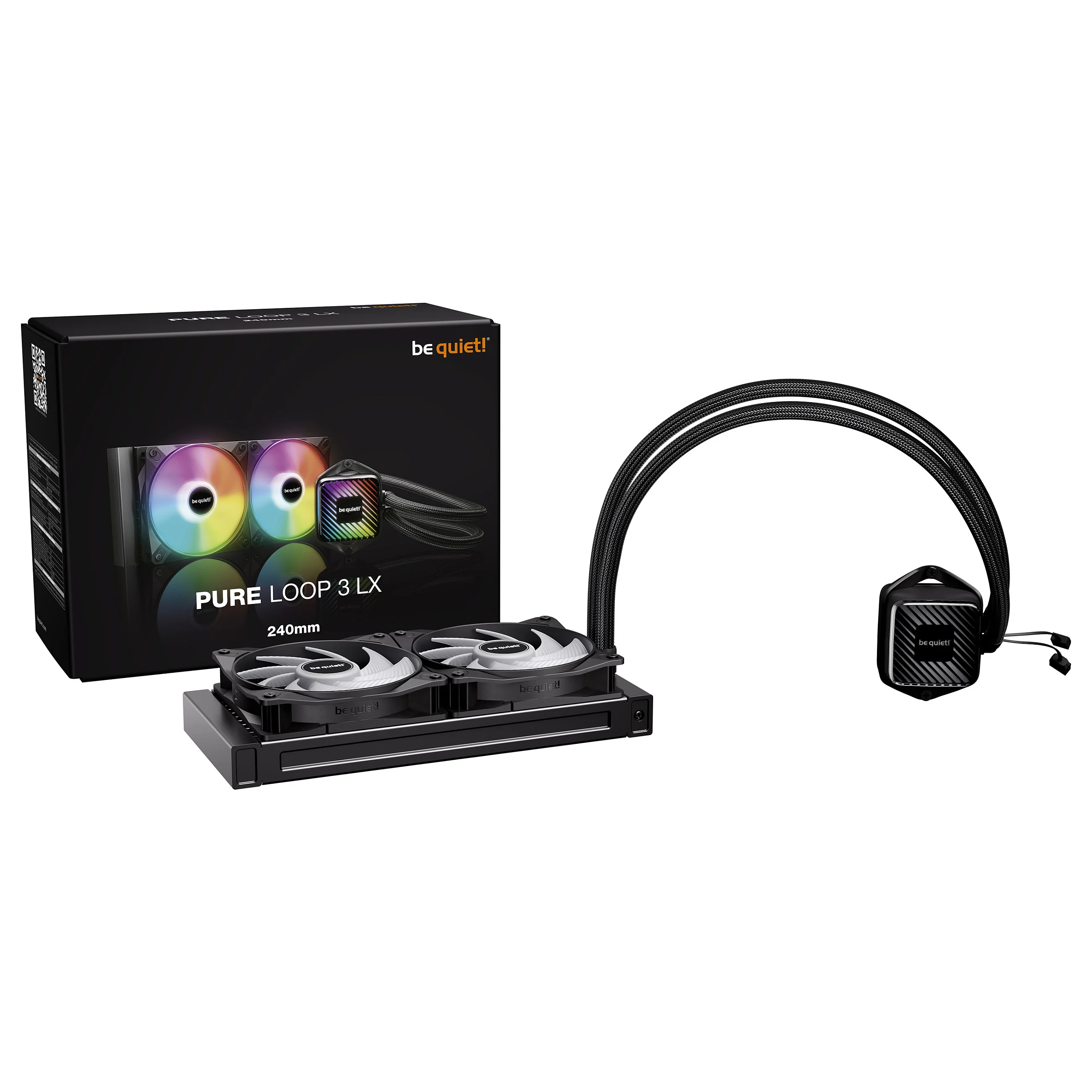 be quiet  PURE LOOP 3 LX Prozessor All in One Fluessigkeitskuehler 12 cm Schwarz 1 Stueck e  PC-Zubehoer
