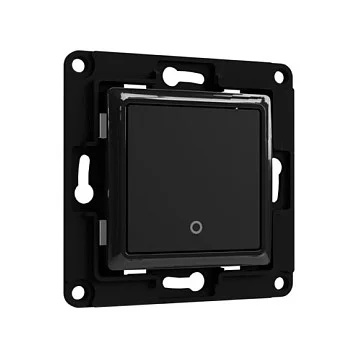 Shelly Accessories ZollWall Switch 1Zoll Wandtaster Schwarz Schalter & Wandtaster