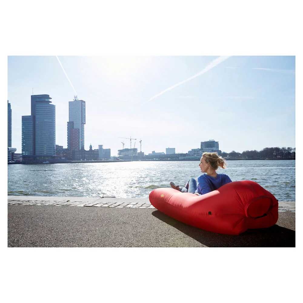 Fatboy Aufblasbares Luftsofa Lamzac L  rot Heimwerken & Garten