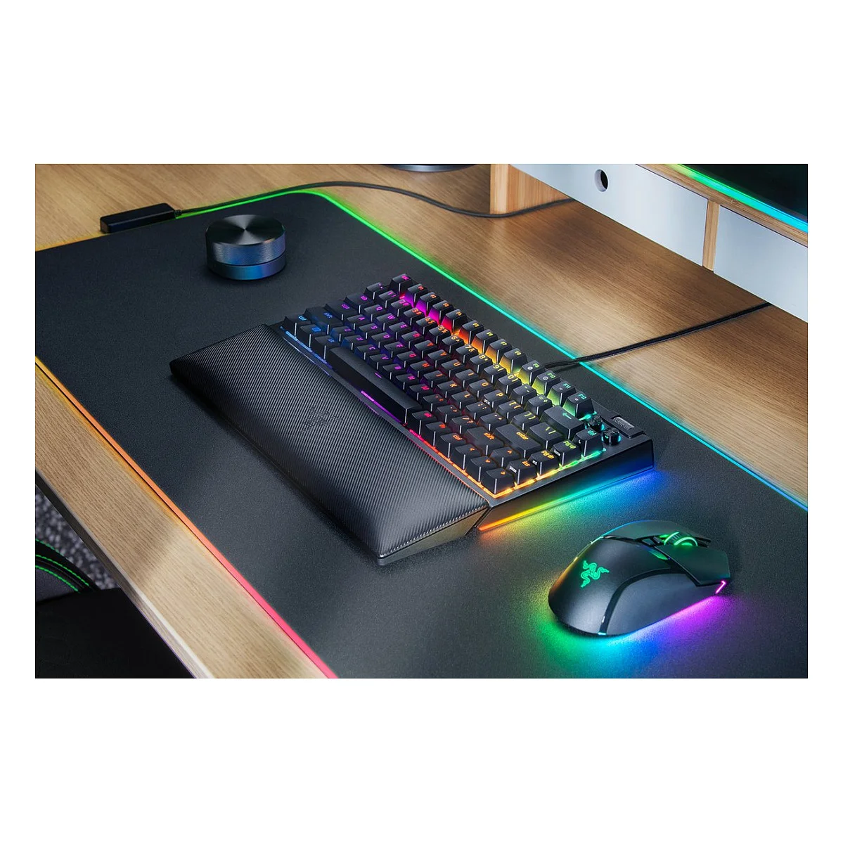 Razer BlackWidow V4 75   schwarz  US International Layout  Orange  Tastaturen & Maeuse