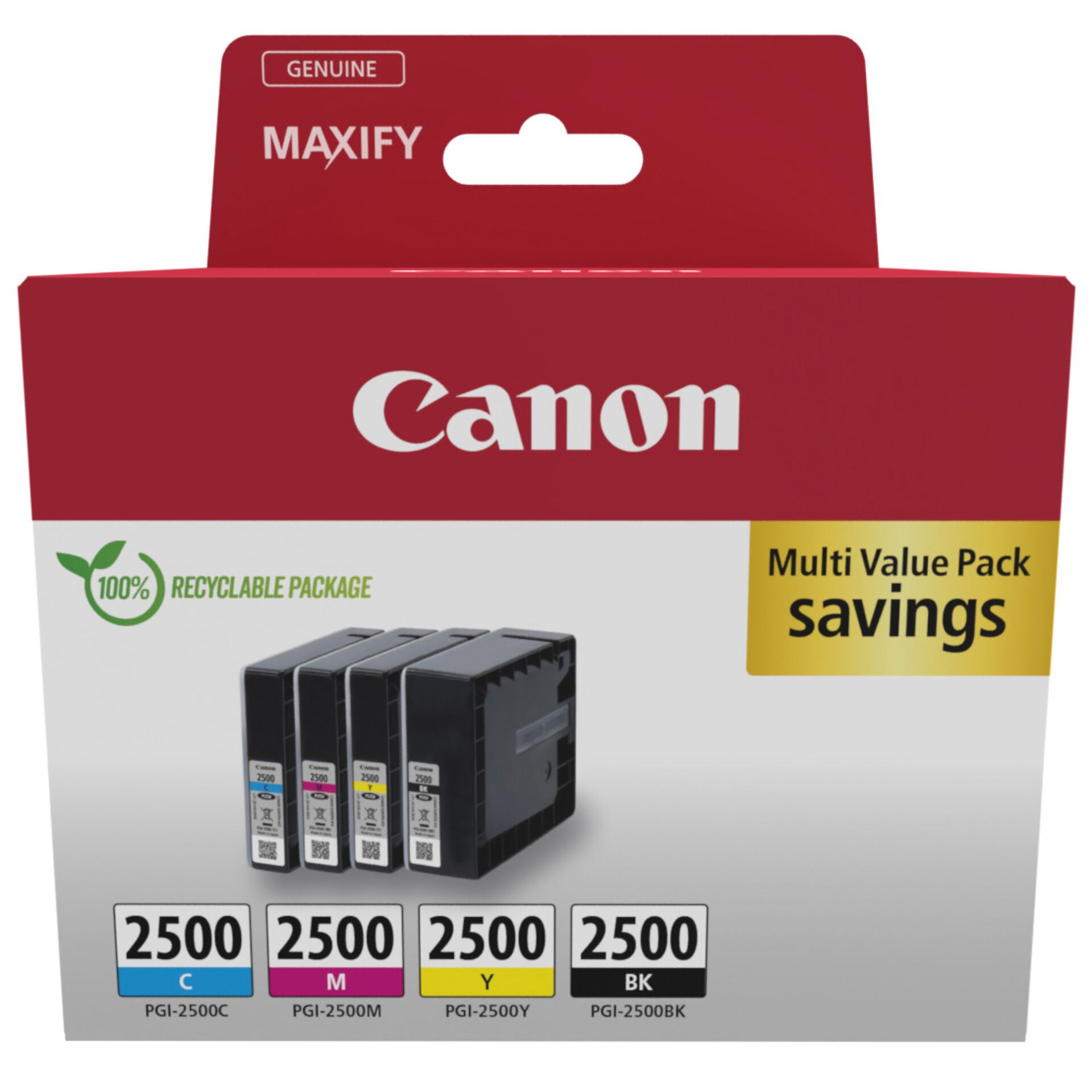 Canon PGI 2500 BK C M Y Multipack Drucker & Scanner
