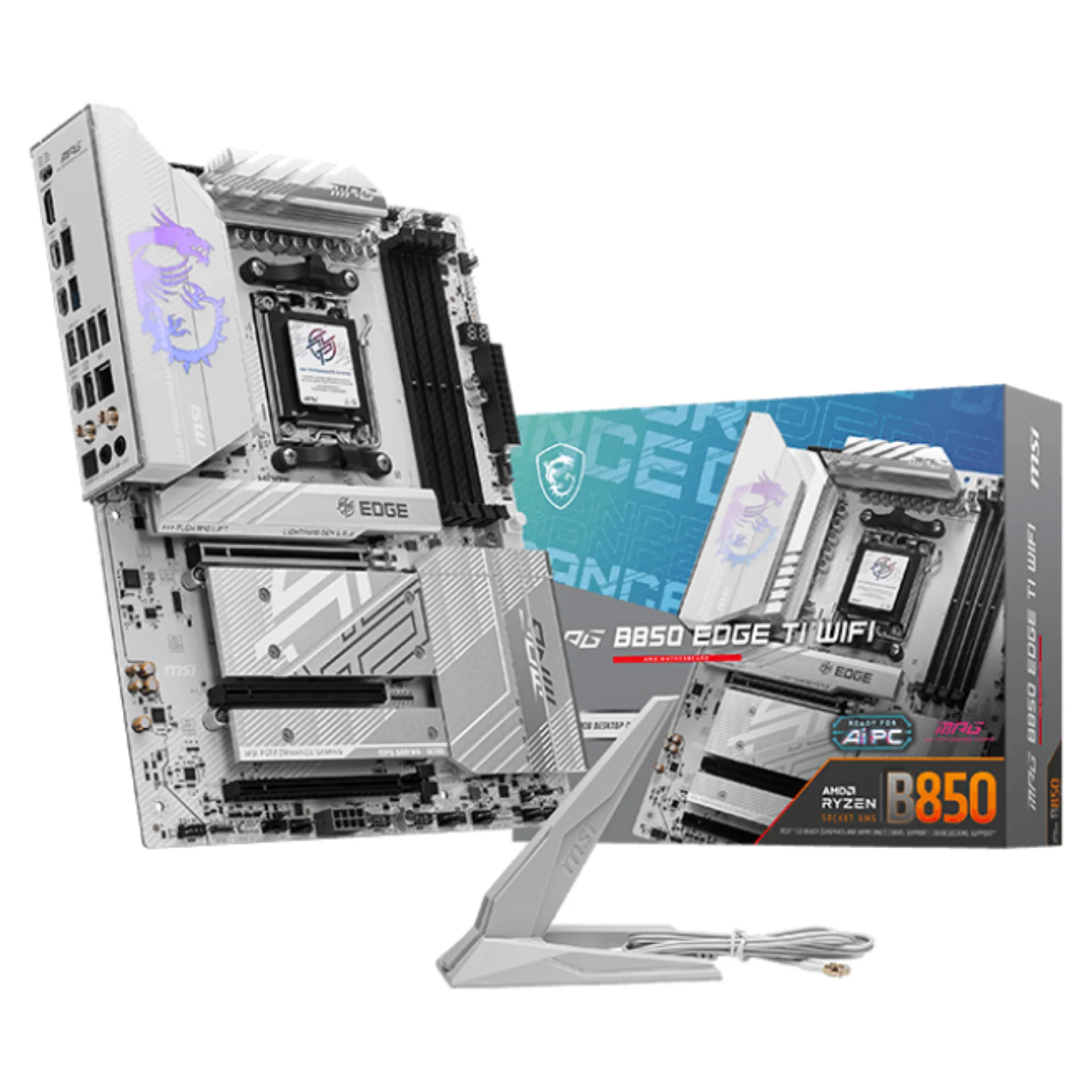 MSI MPG B850 EDGE TI WIFI Motherboard AMD B850 Sockel AM5 ATX PC-Zubehoer