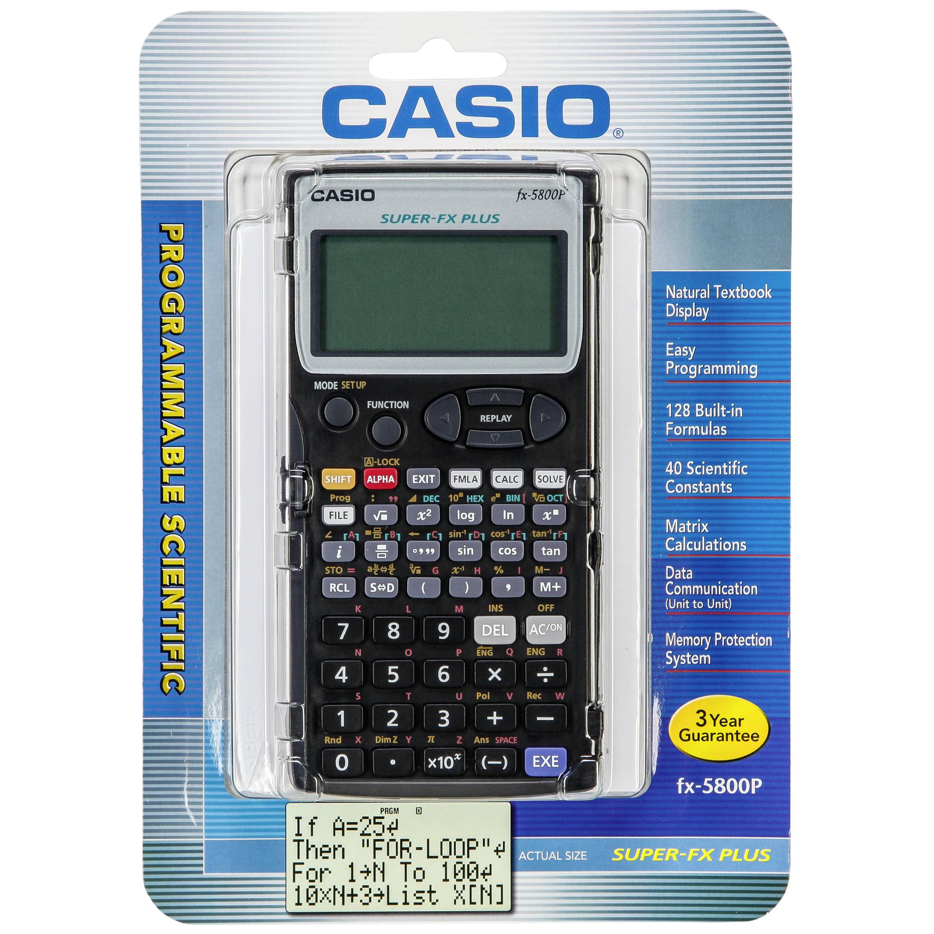 Casio FX 5800 P Taschenrechner Schule