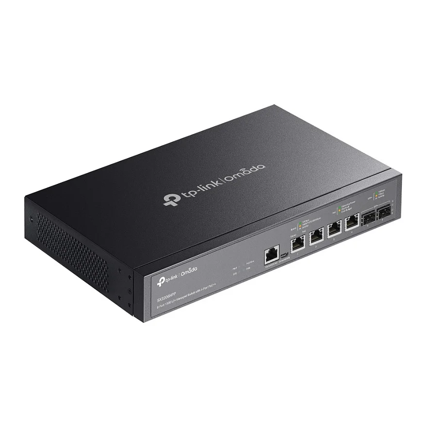 TP Link Omada SX3206HPP Netzwerk Switch Managed L2  10G Ethernet  100 1000 10000  Power over Ethernet  PoE  Schwarz Switches