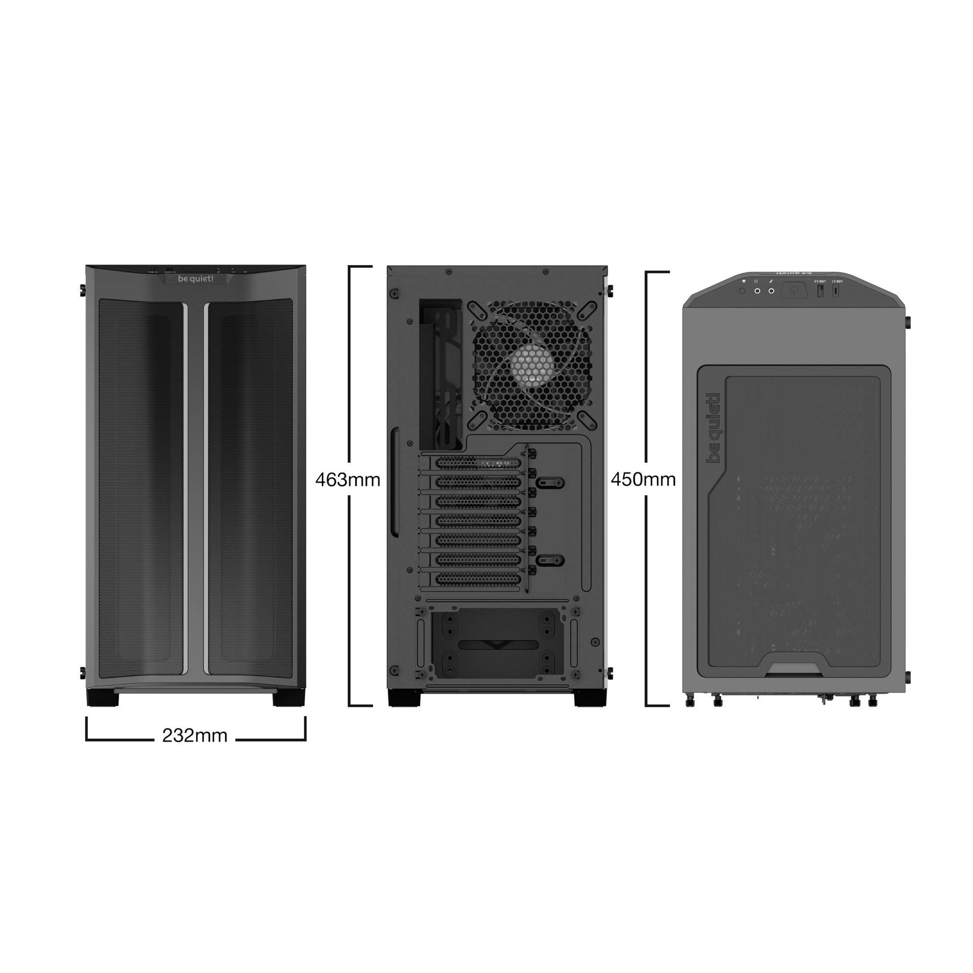 be quiet  Pure Base 500DX Midi Tower Schwarz PC-Zubehoer