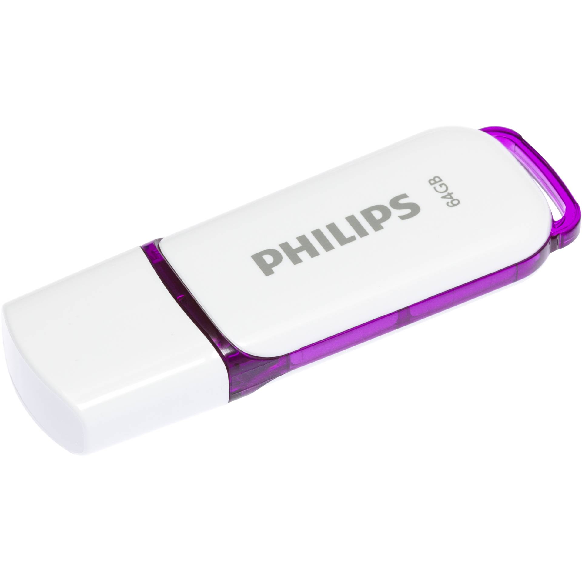 Philips FM64FD70B USB Stick 64 GB USB Typ A 2 0 Violett  Weiss Speichermedien