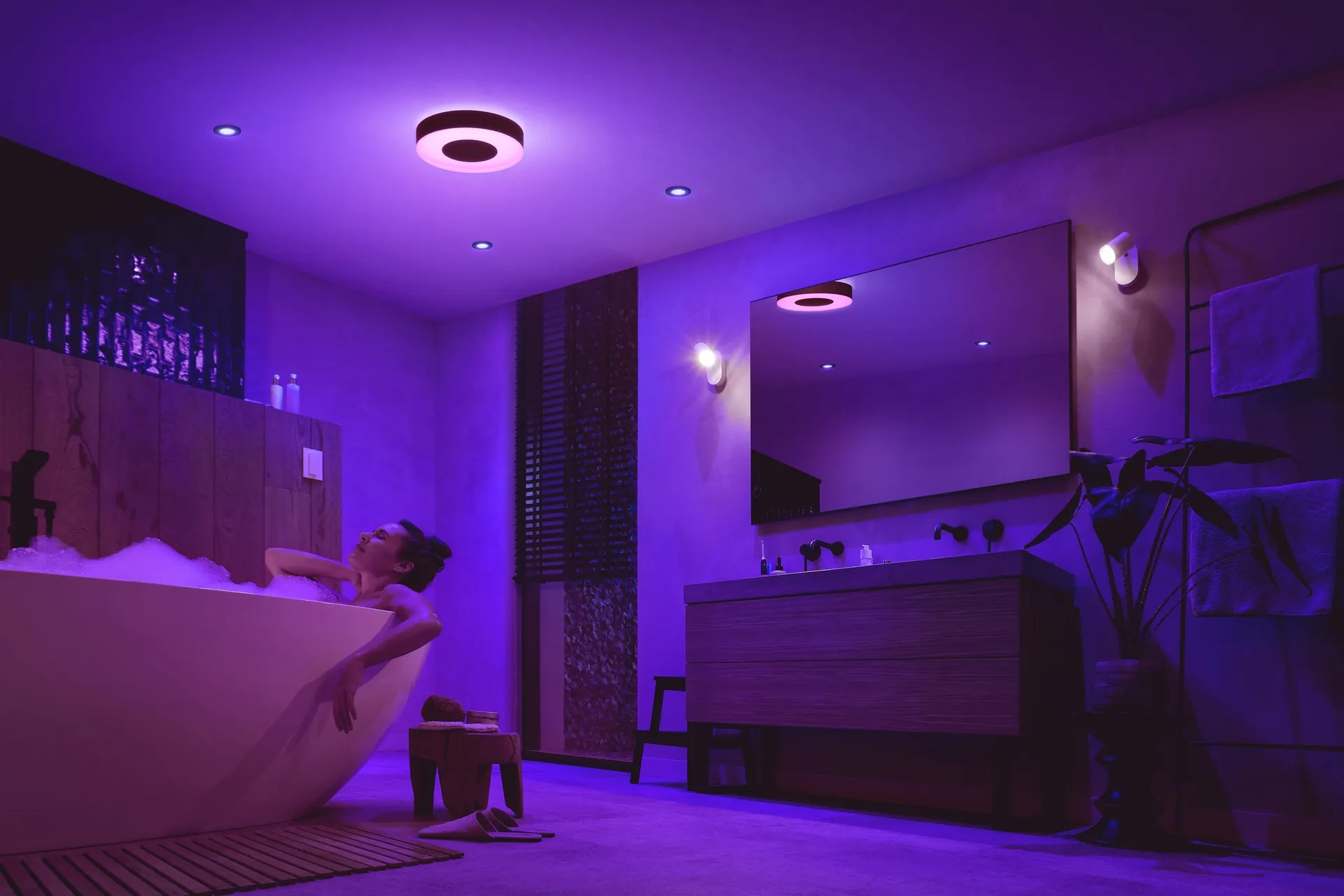Philips Hue White and Color ambiance Xamento Deckenleuchte M schwarz Leuchtmittel & Lampen