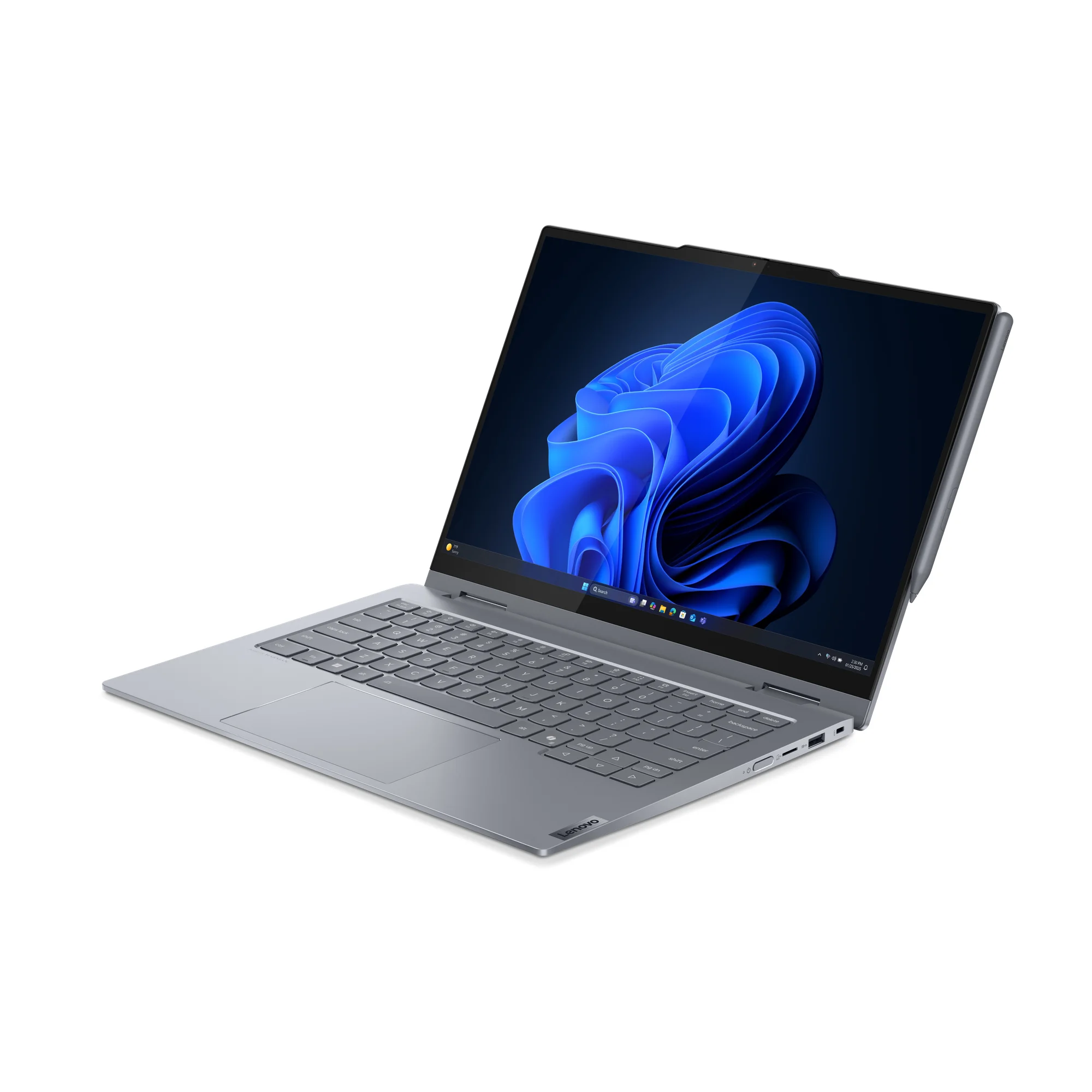 Lenovo ThinkBook 14 2 in 1 G5 IAU Intel Core Ultra 5 225U Hybrid  2 in 1  35 6 cm  14   Touchscreen WUXGA 16 GB DDR5 SDRAM 512 GB SSD Wi Fi 6E  802 11ax  Windows 11 Pro Deutsch Grau Notebooks & E-Book Reader