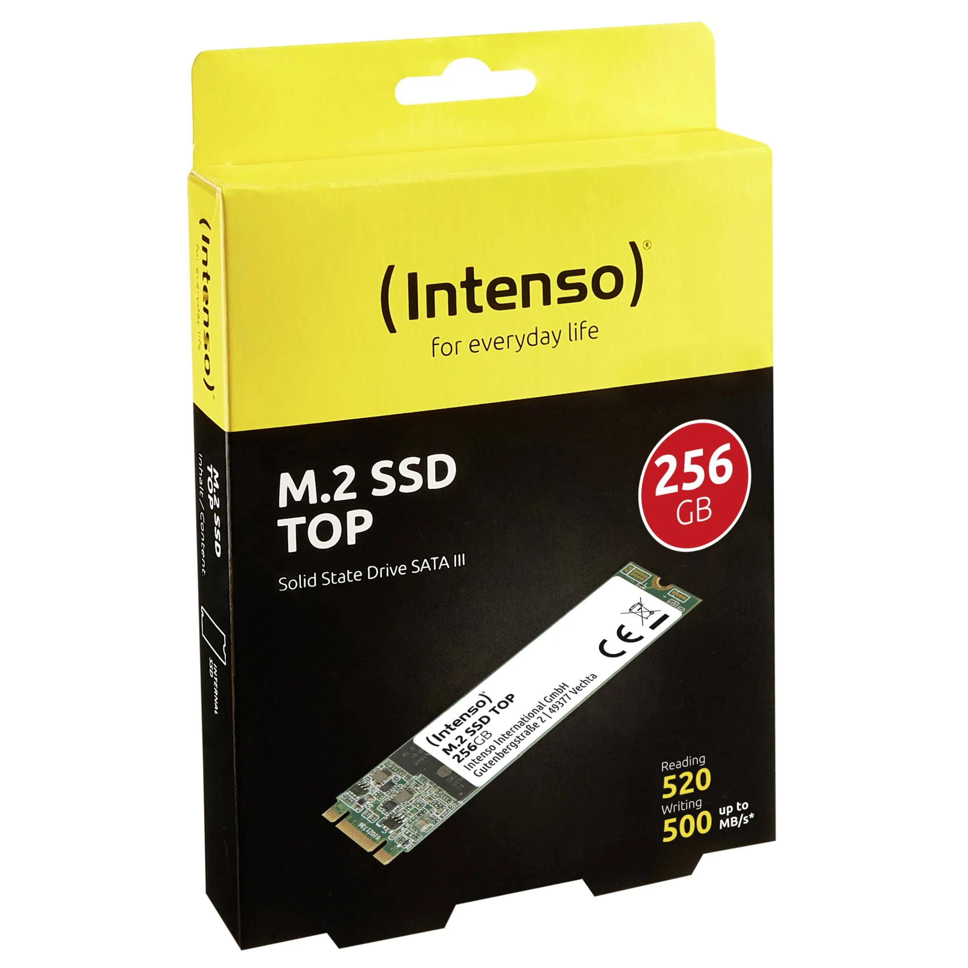 Intenso M 2 SSD TOP 256GB SATA III Speichermedien