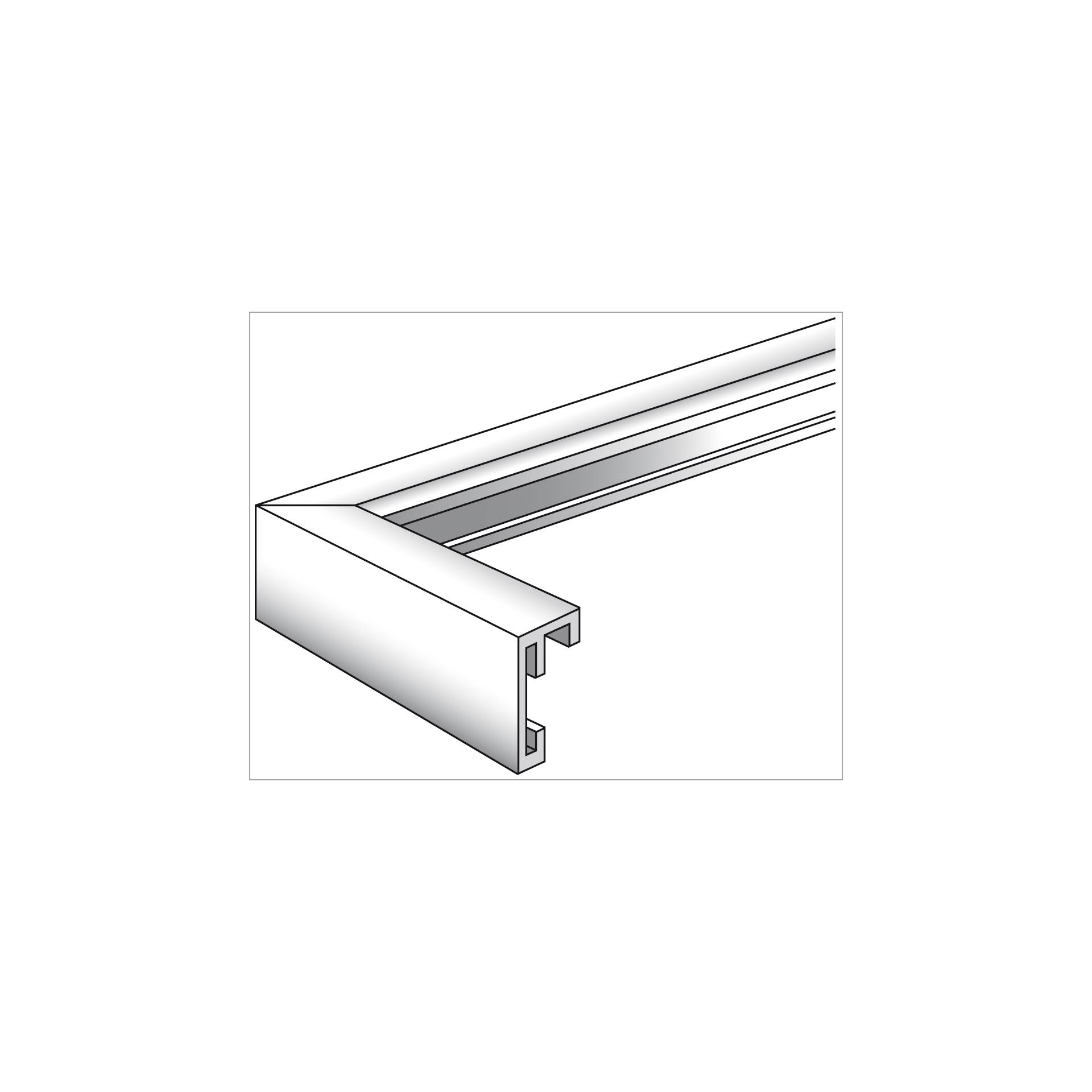 Walther Chair 30x40 Aluminium silber AJ040S Bilderrahmen