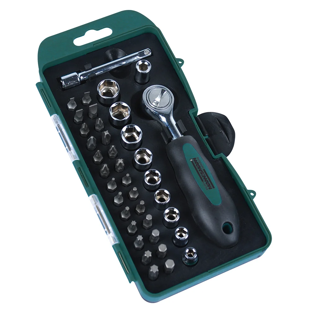 BRUeDER MANNESMANN Bitsatz 38 tlg  Bohrer- & Schrauberzubehoer