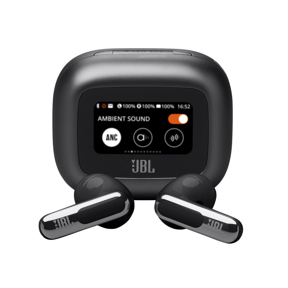 JBL Noise Canceling Earbuds LIVE Flex 3  Wireless Charging  Smart Case  Black Kopfhoerer