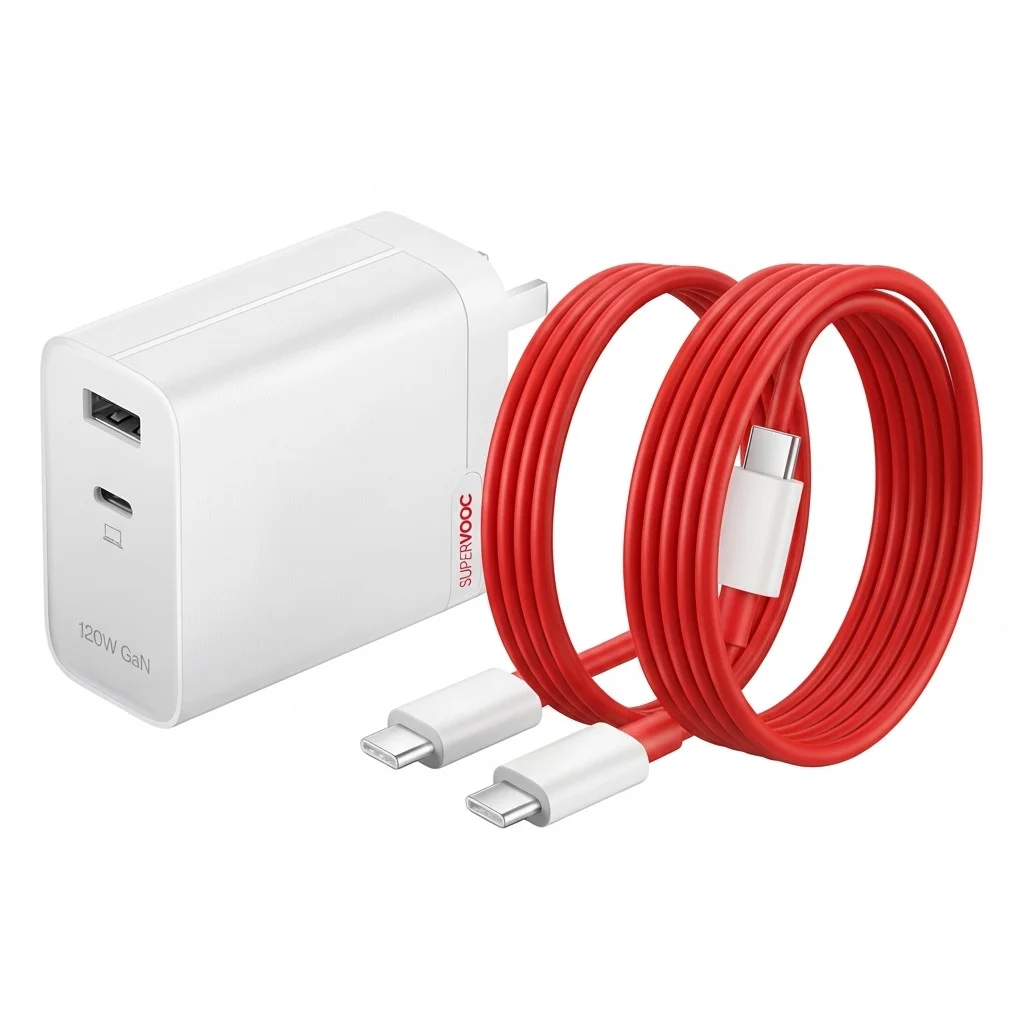 OnePlus SUPERVOOC GaN Dual Charger  120W  weiss Akkus Powerbanks & Kabel
