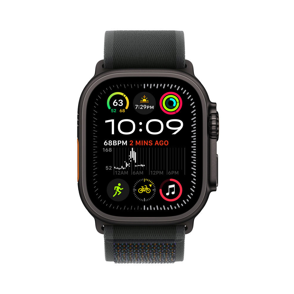 Apple watch ultra 2 gps   cellular 49mm black titanium case with black trail loop   m l Smartwatches & Fitnesstracker