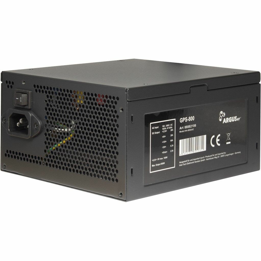 Inter Tech Argus GPS 800 Netzteil 800W 80 Plus Gold Hochleistungs Netzteil Netzteile