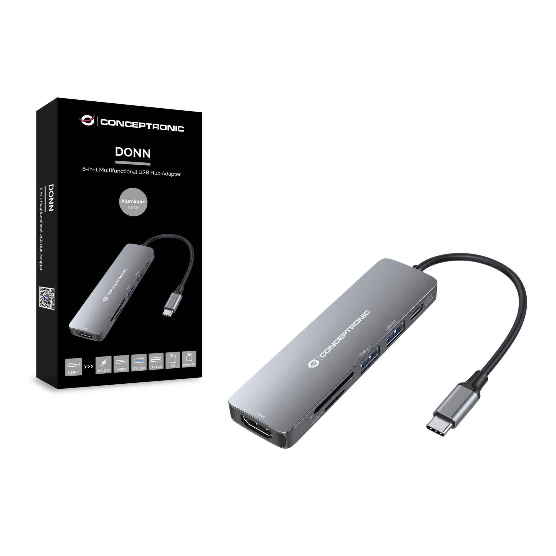 CONCEPTRONIC donn11g 6 in 1 usb c adapter Akkus Powerbanks & Kabel