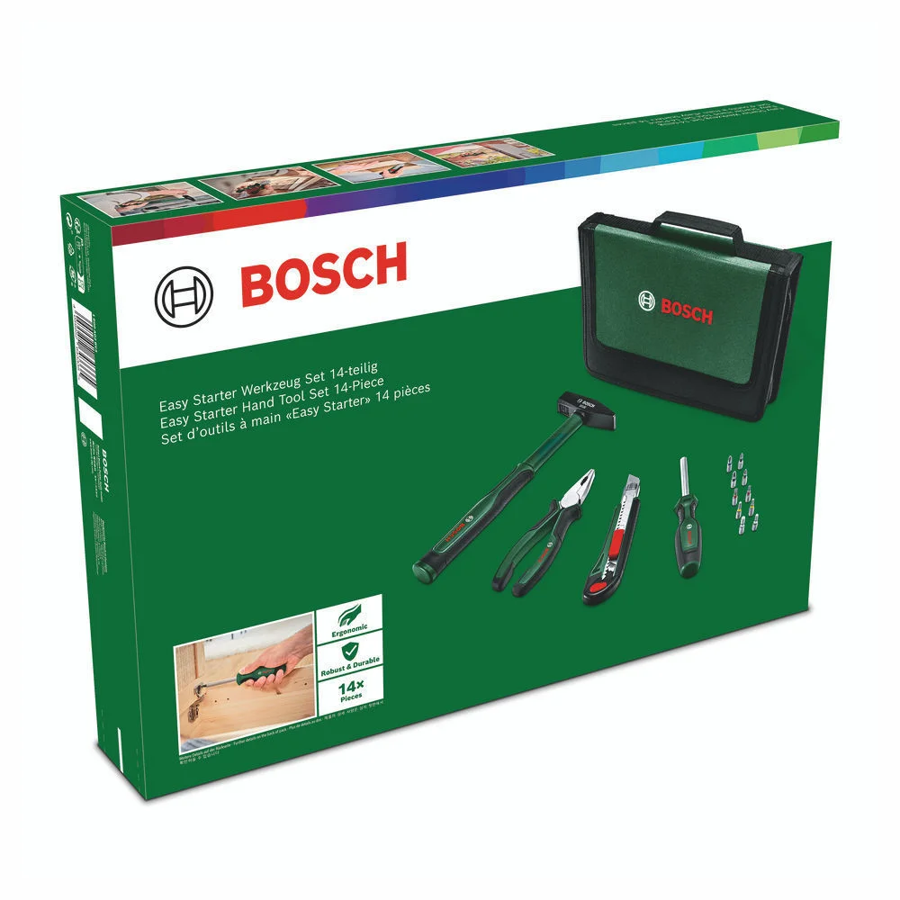 Bosch Werkzeugset Easy Starter  15 tlg  Heimwerken & Garten