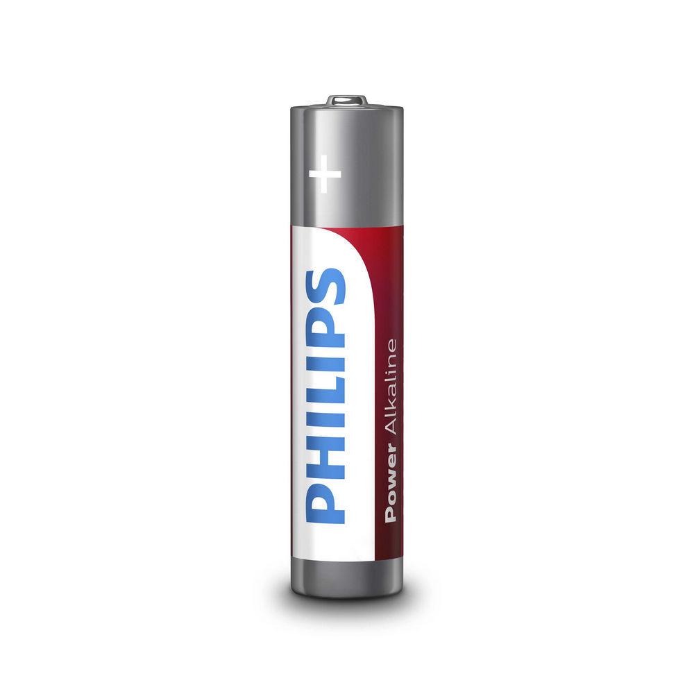 Philips Power Alkaline LR03P4B 05 Haushaltsbatterie Einwegbatterie AAA Alkali Home Office