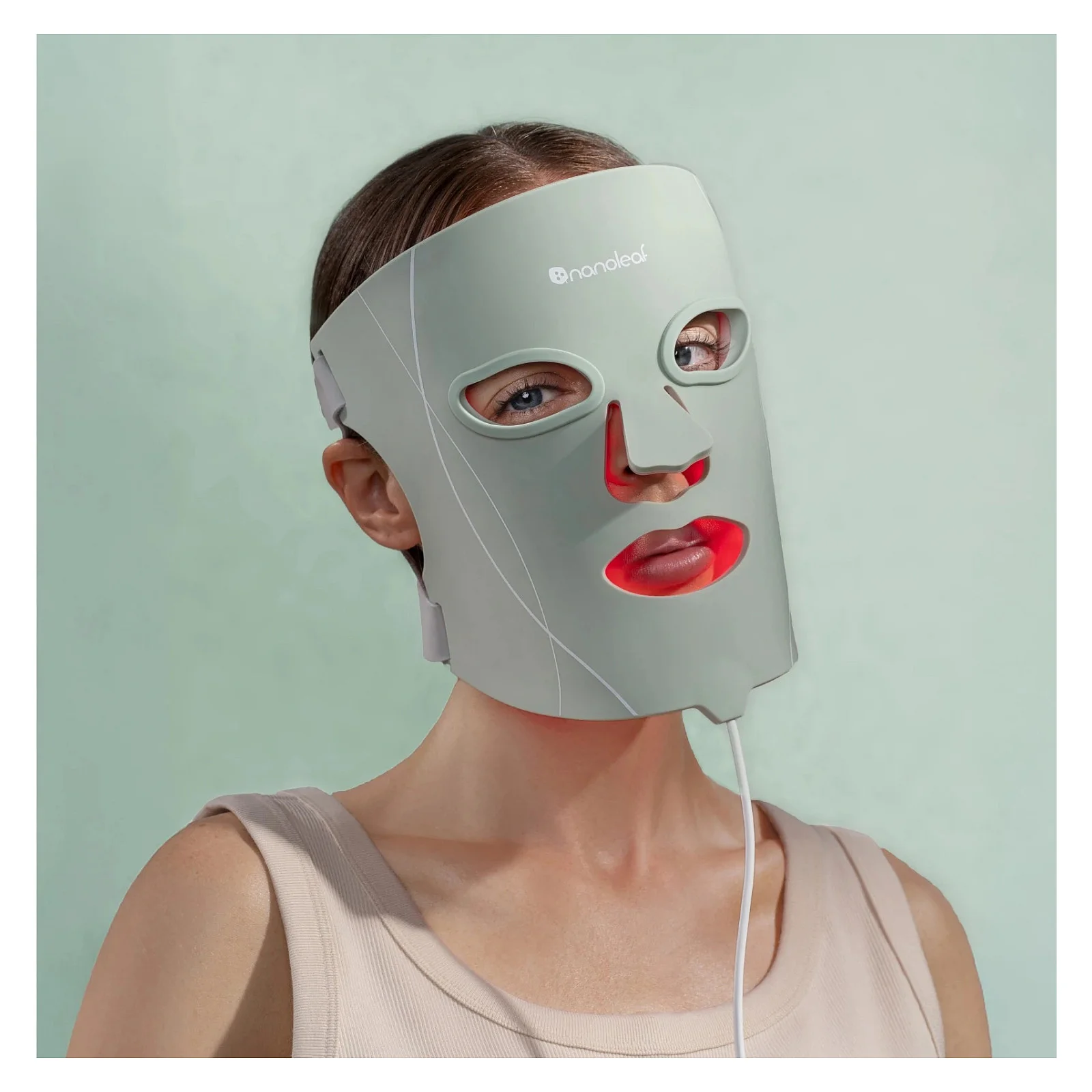 Nanoleaf LED Lichttherapie Gesichtsmaske Koerperpflege