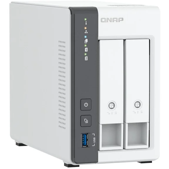 QNAP TS 216G NAS   Speicherserver Tower Cortex A Cortex A55 4 GB HDD Weiss Netzwerk