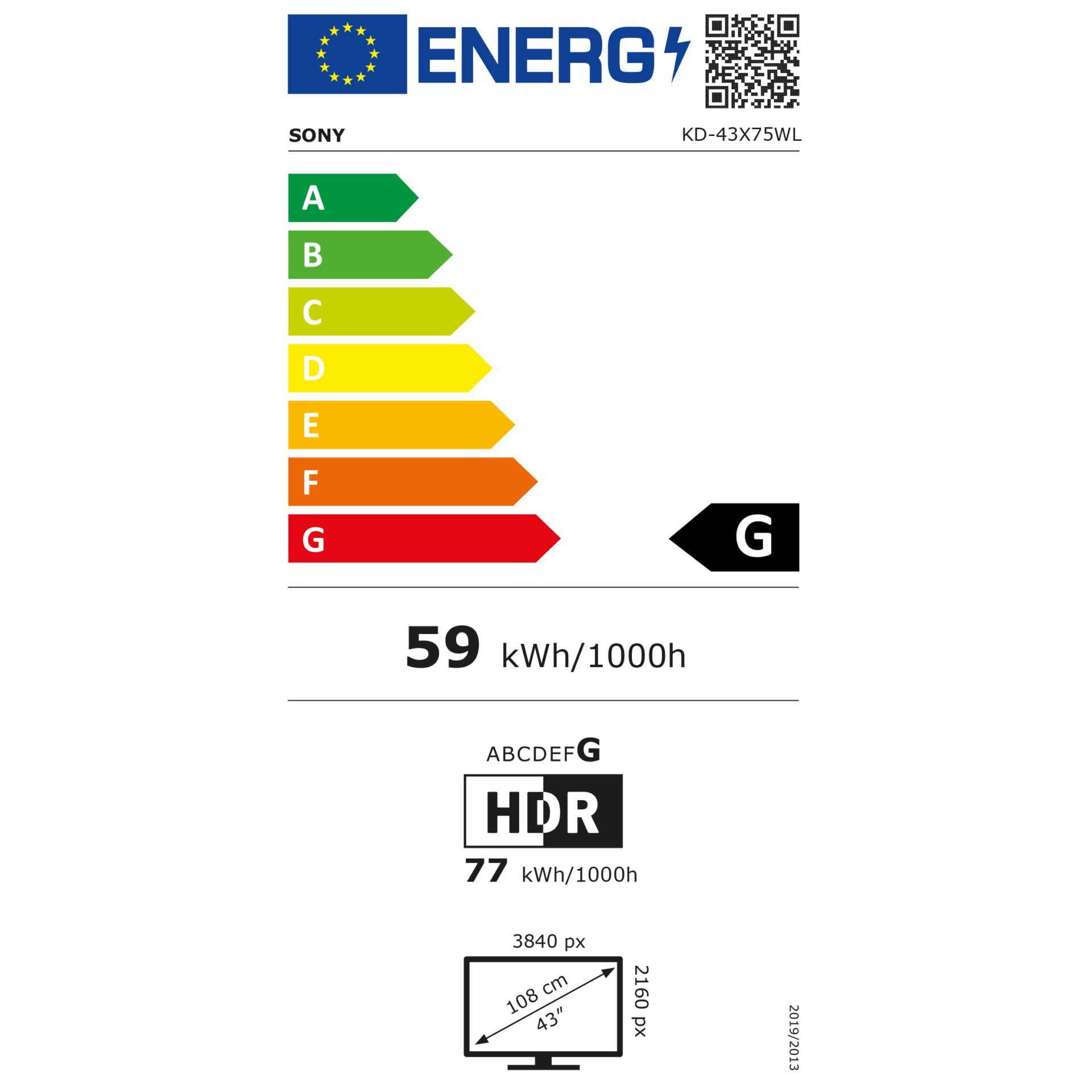 Sony KD 43X75WL 109 2 cm  43   4K Ultra HD Smart TV WLAN Schwarz Video & Audio
