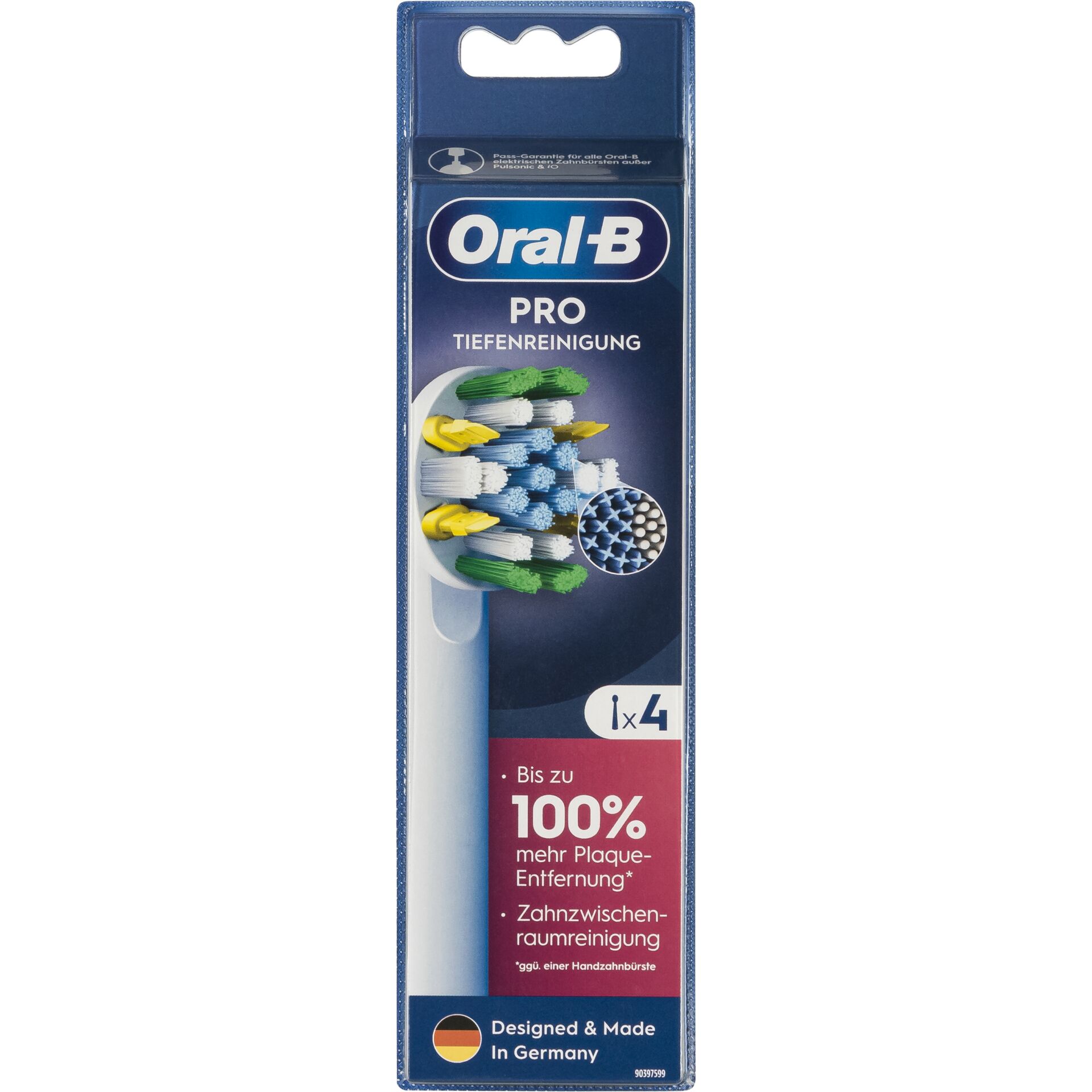 Oral B Aufsteckbuersten Pro Tiefenreinigung 4er Zahnpflege