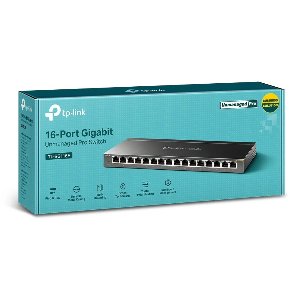 TP Link 16 Port Gigabit Unmanaged Pro Switch Switches