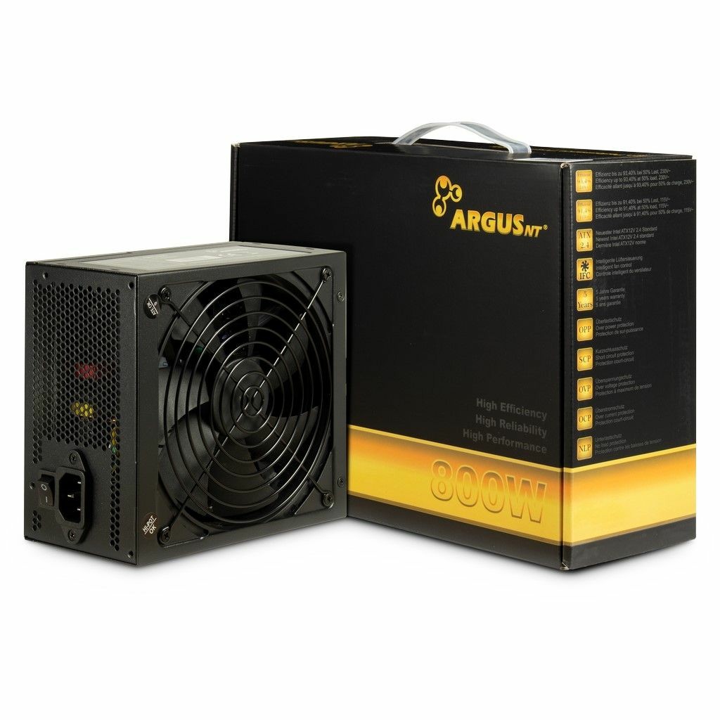 Inter Tech Argus GPS 800 Netzteil 800W 80 Plus Gold Hochleistungs Netzteil Netzteile