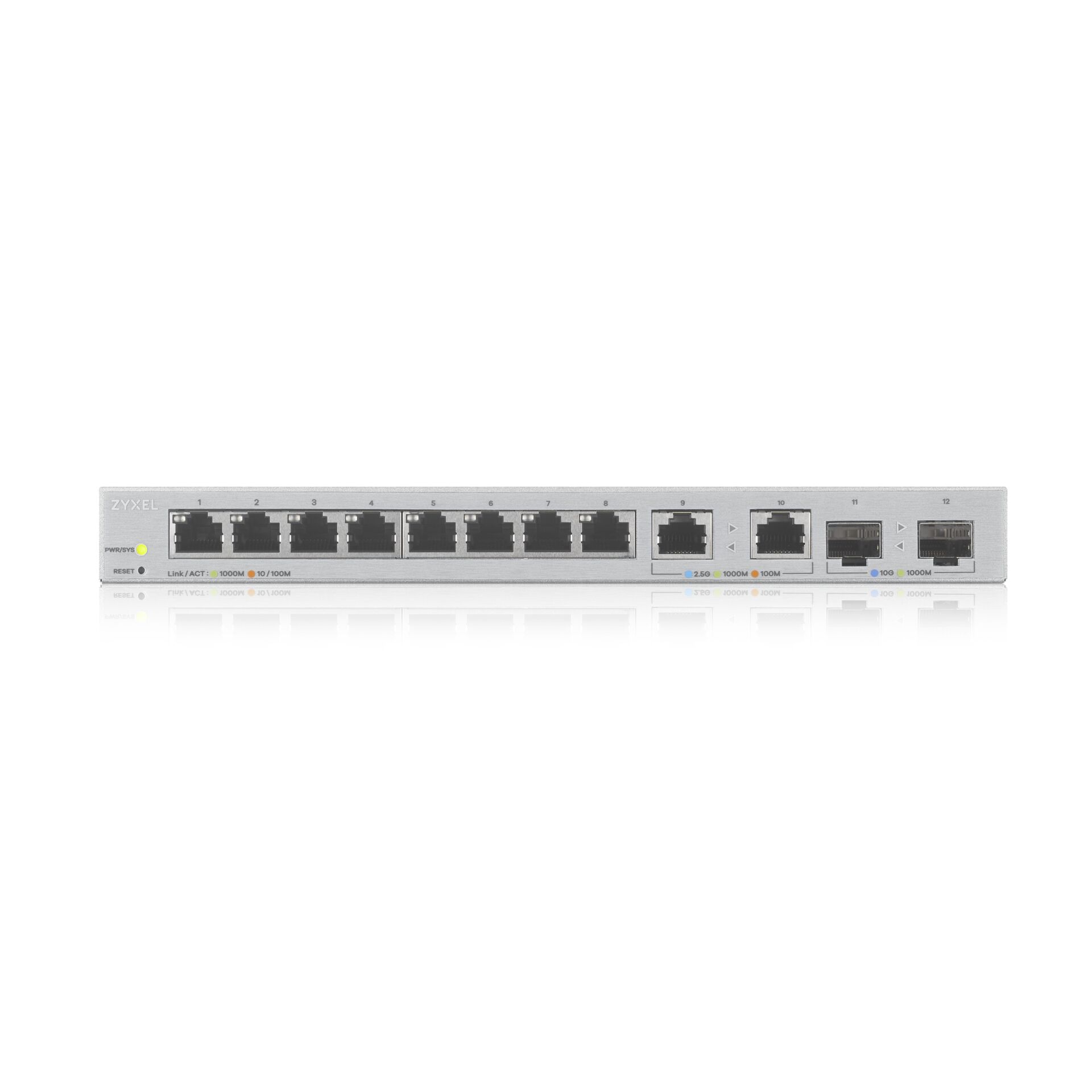 Zyxel XGS1210 12 ZZ0102F Netzwerk Switch Managed Gigabit Ethernet  10 100 1000  Grau Switches