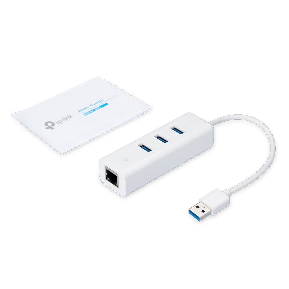 TP Link usb  ue330   usb 3 0 to gigabit ethernet network adapter with 3 port usb 3 0 hub Netzwerk-Adapter / Netzwerk-Karten
