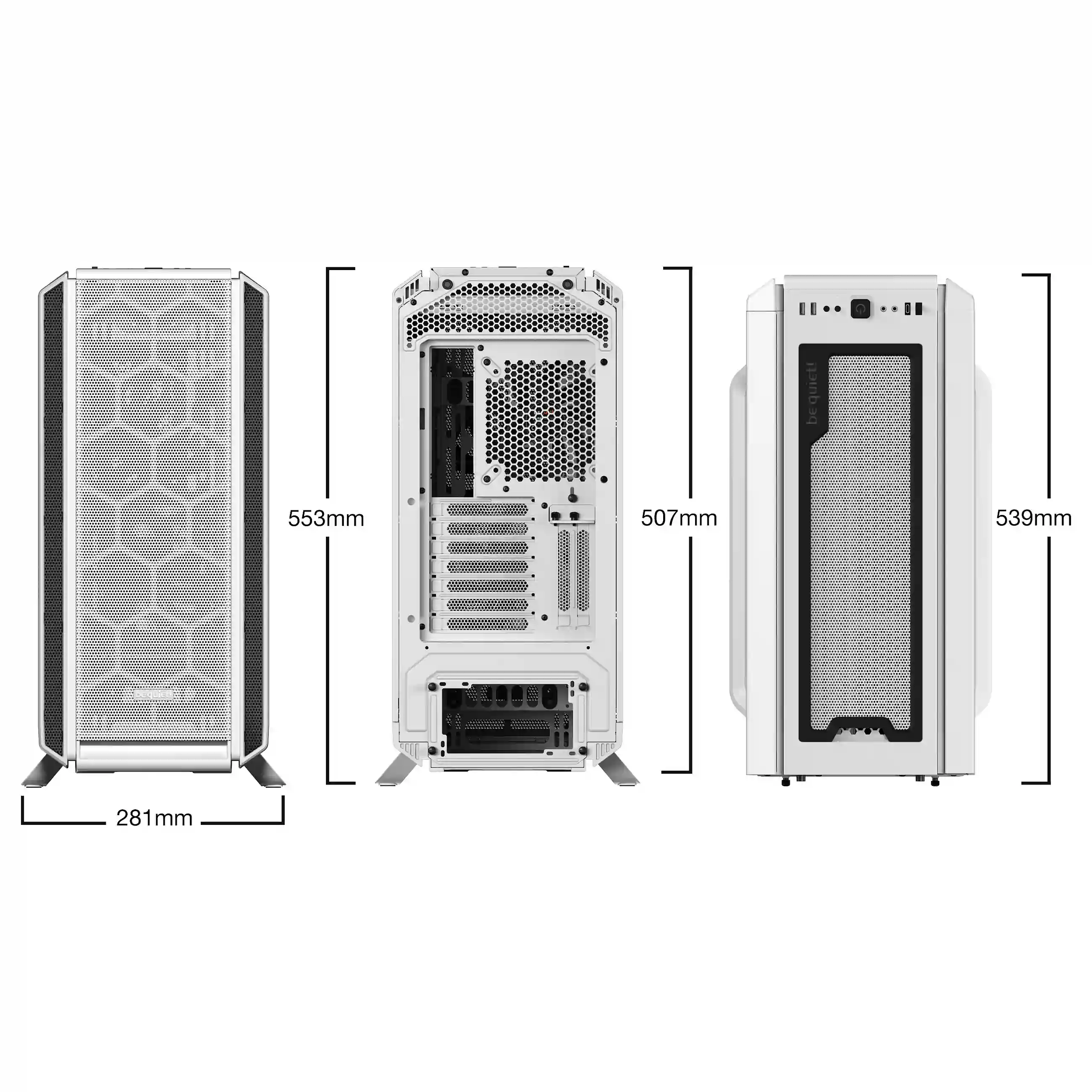 be quiet  Silent Base 802 White Midi Tower Weiss PC-Zubehoer