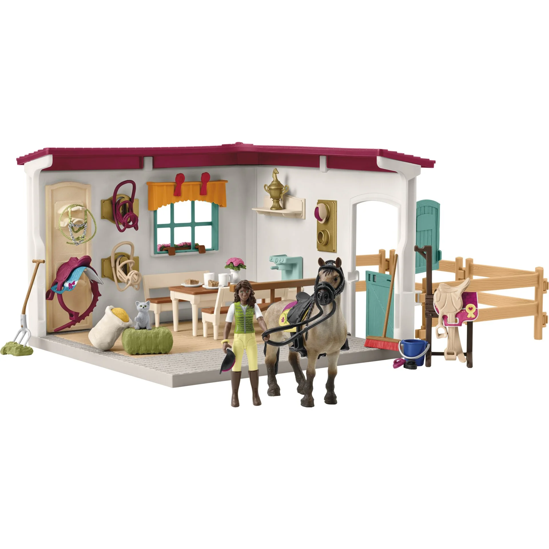 Schleich Horse Club 42591 Sattelkammer Spielfiguren