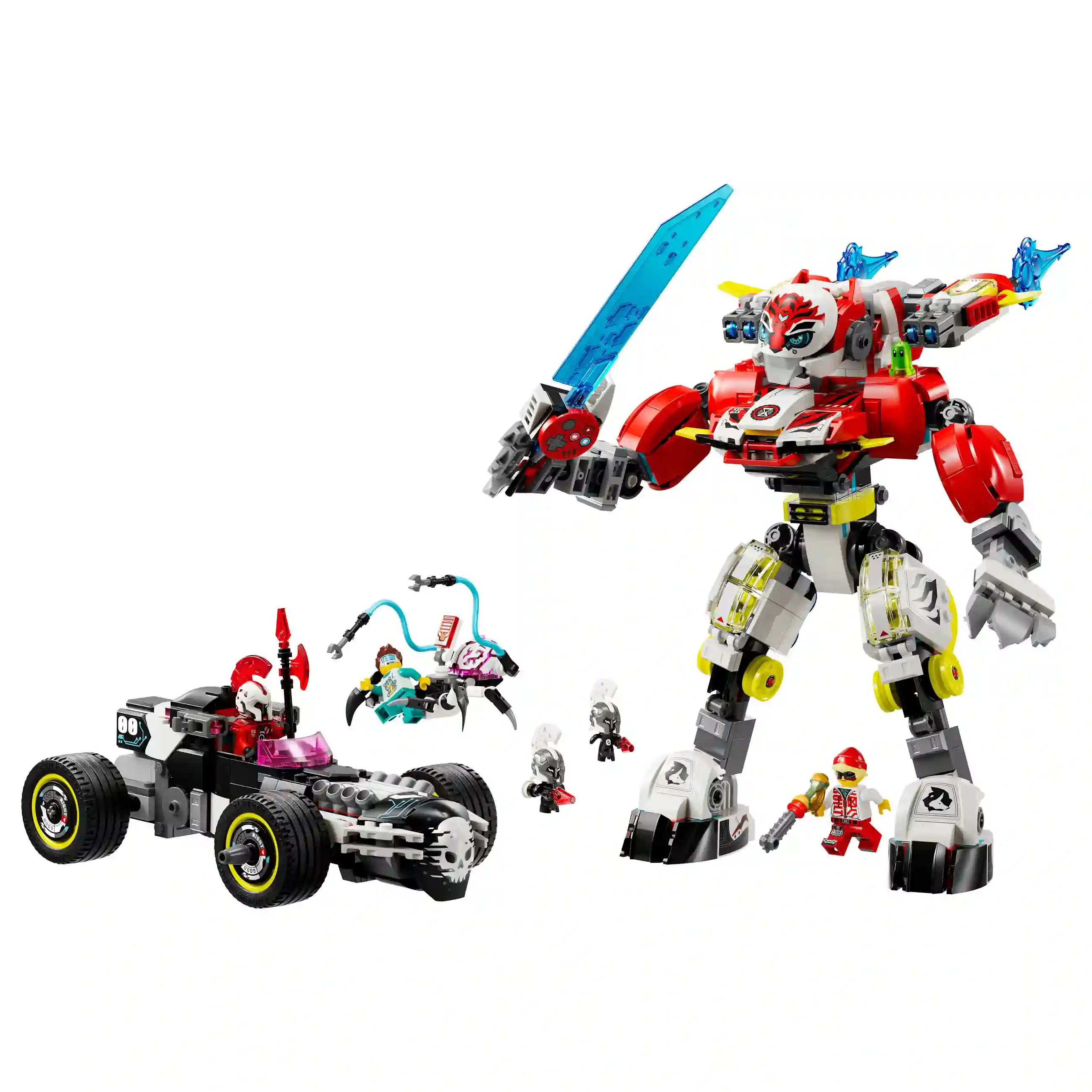 LEGO 71497 DREAMZzz Coopers Tiger Mech und Zero s Hot Rod Auto Spielwaren