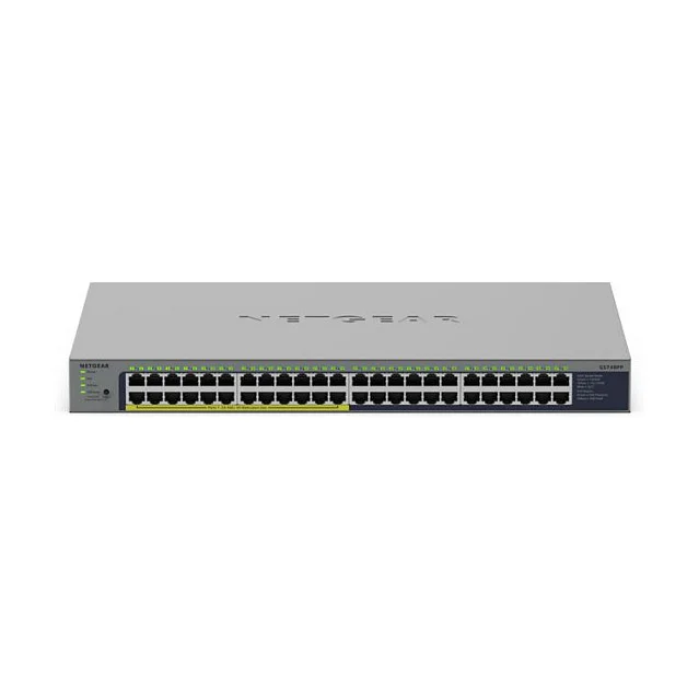 NETGEAR GS748PP Unmanaged Gigabit Ethernet  10 100 1000  Power over Ethernet  PoE  Grau Switches