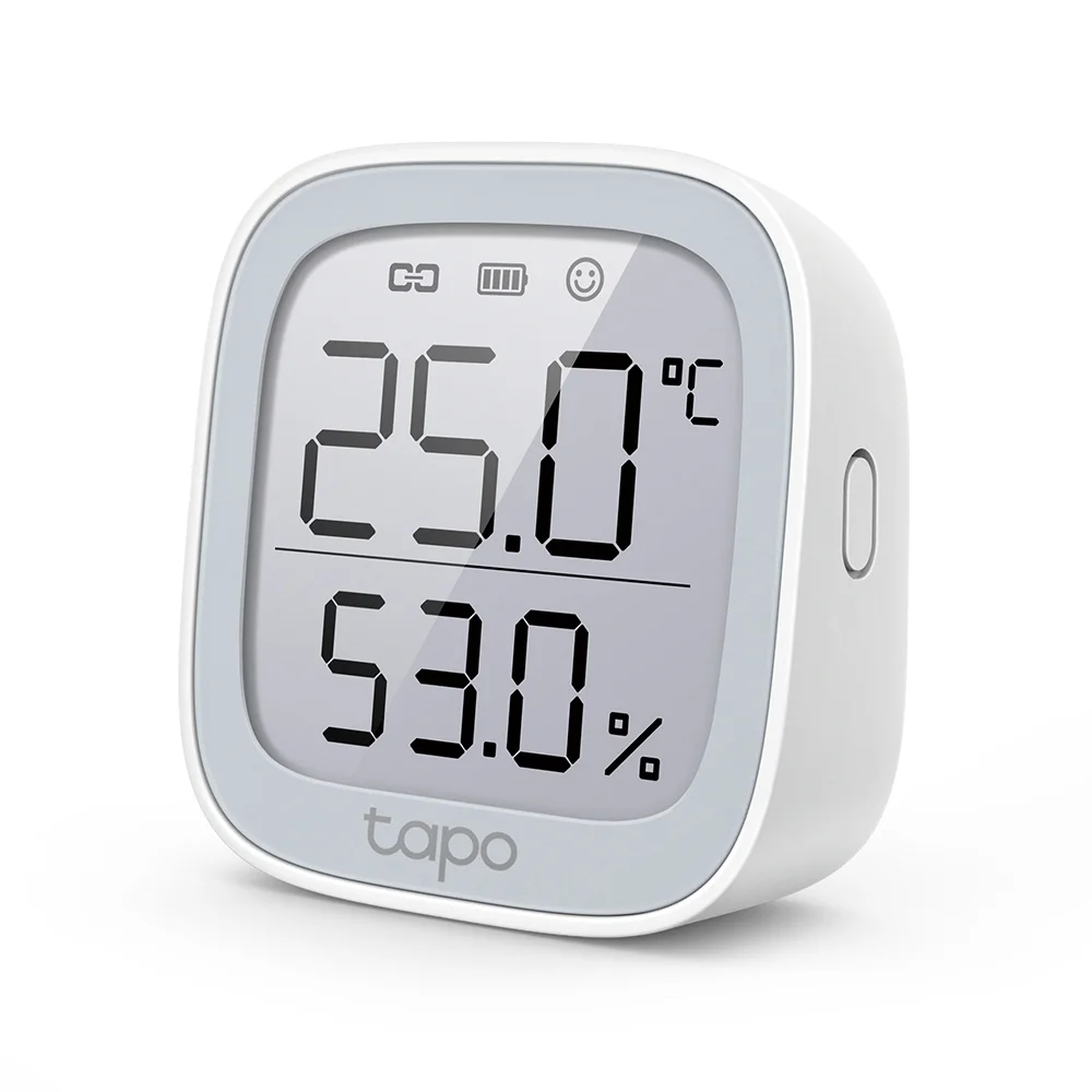 TP Link Tapo T315 Smart Temperatur   Feuchtigkeits Sensor   WLAN   App   Weiss Heizungssteuerung