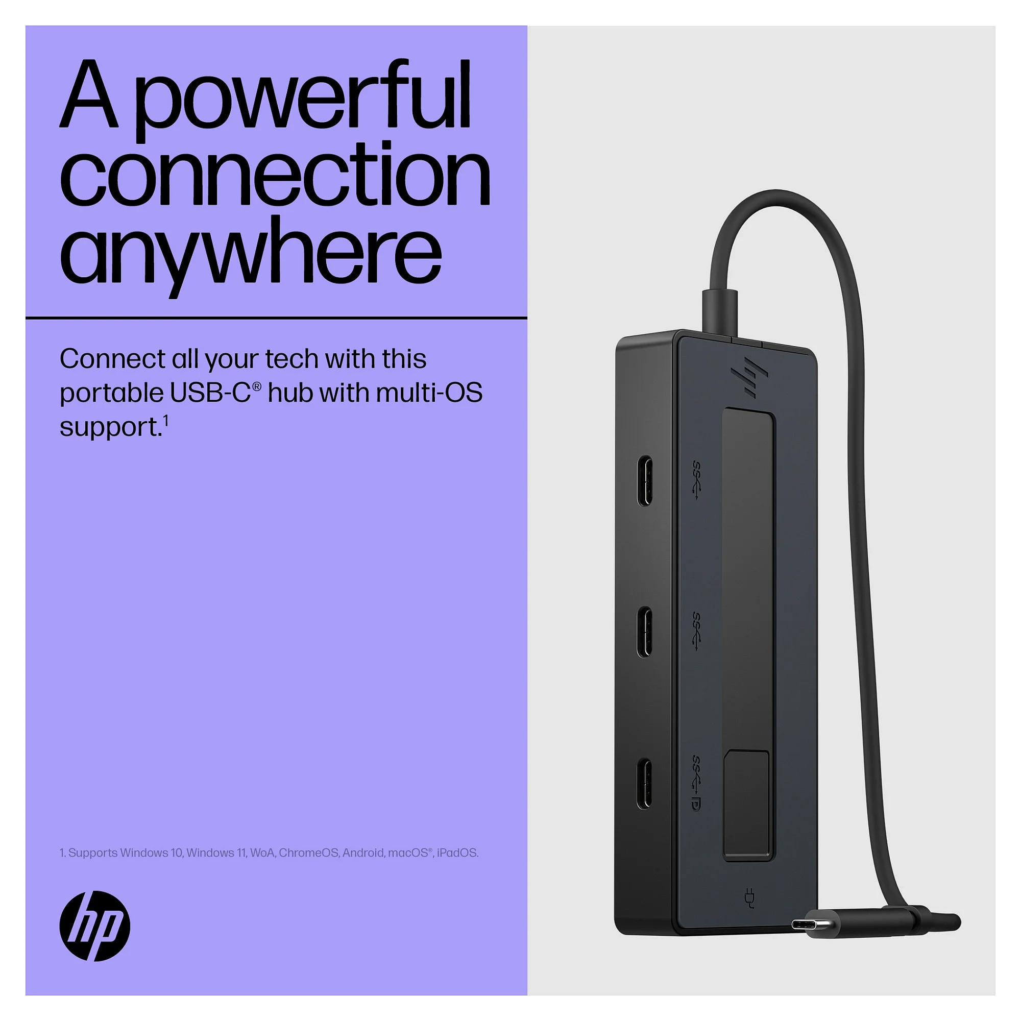 HP Universal USB C Multiport Hub Notebook & Tablet Zubehoer