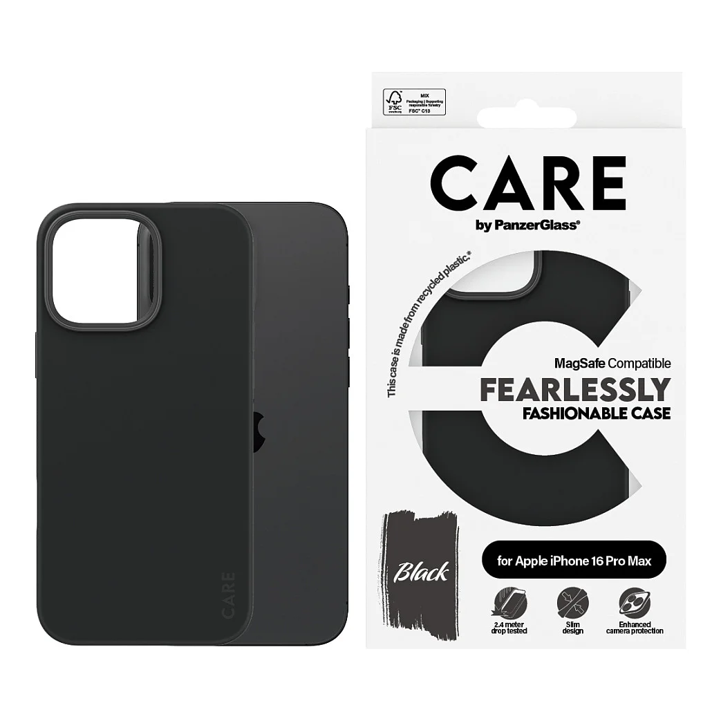 PanzerGlass CARE  by   Case Schwarz m  MagSafe iPhone 16 Pro Max Notebook & Tablet Zubehoer